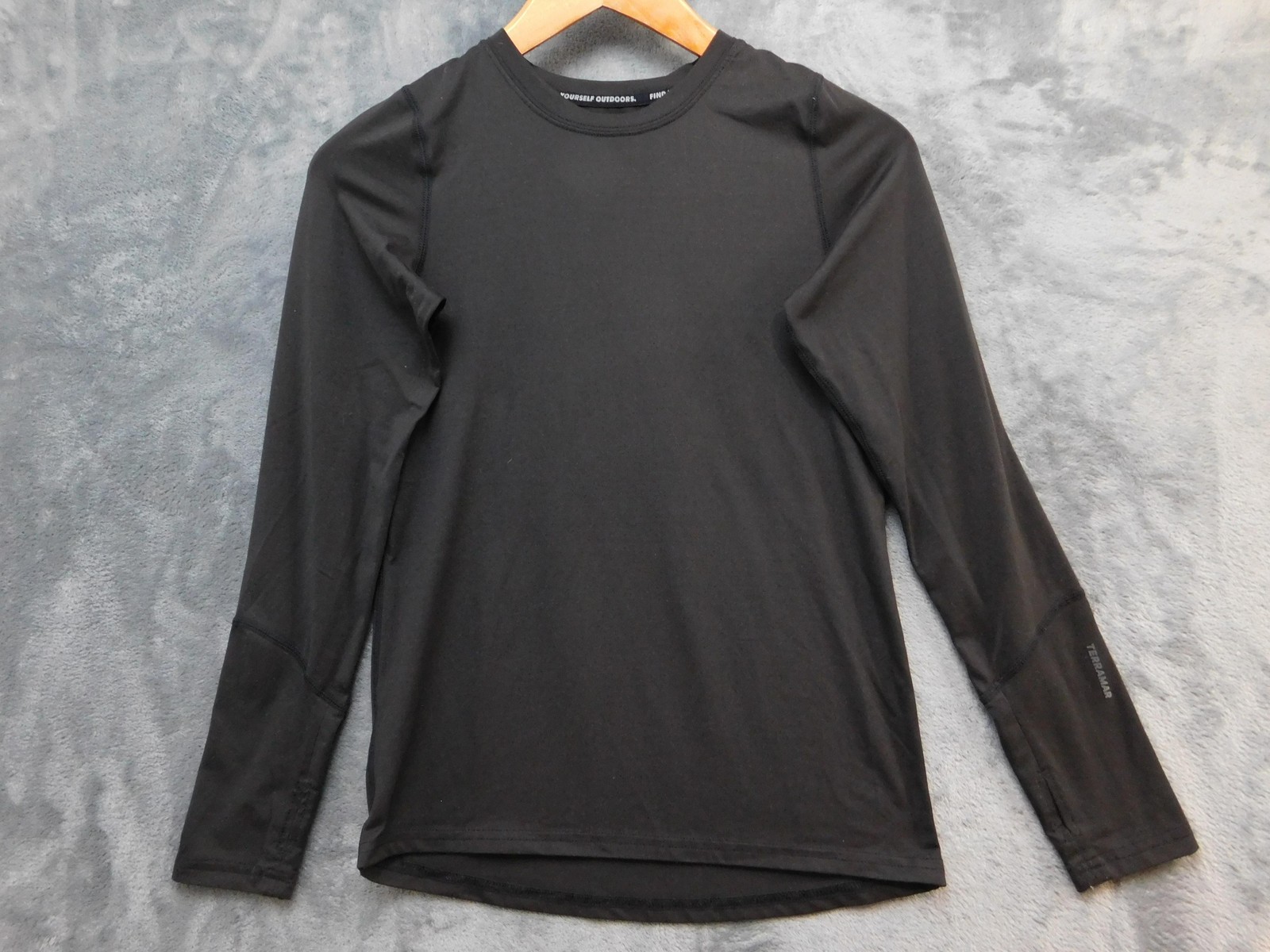 Terramar Climasense 2.0 Shirt Womens Large Black Long Sleeve Base Layer Top
