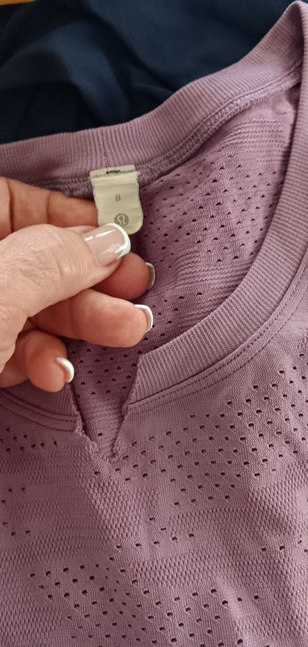Lululemon 8 Train to Be Mesh Tank Top *Camo Dot Camo Wisteria Purple W1CSRS