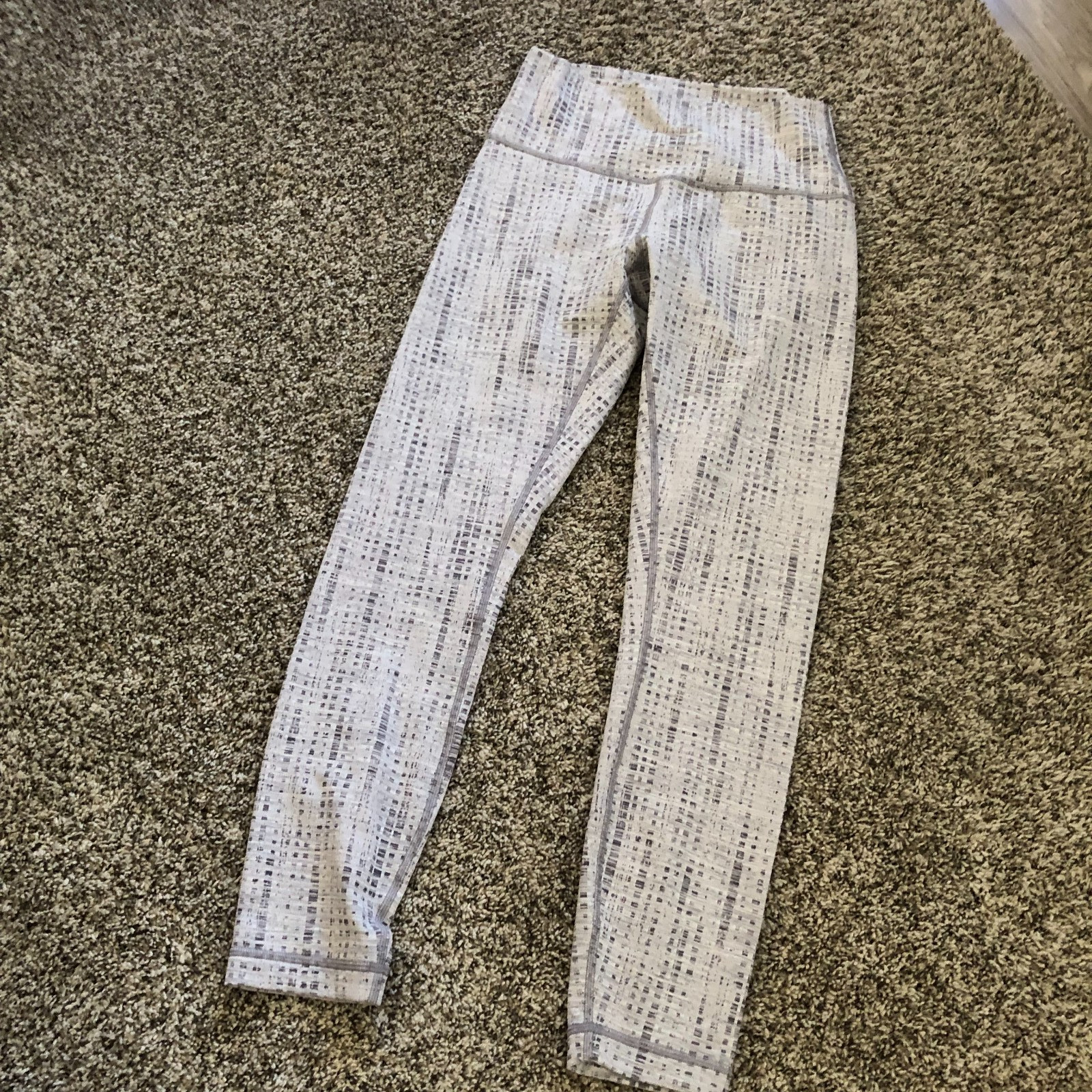 Lot bundle 2 Lululemon Swiftly Orange LS Top Gray Pattern Wunder Under Legging 6