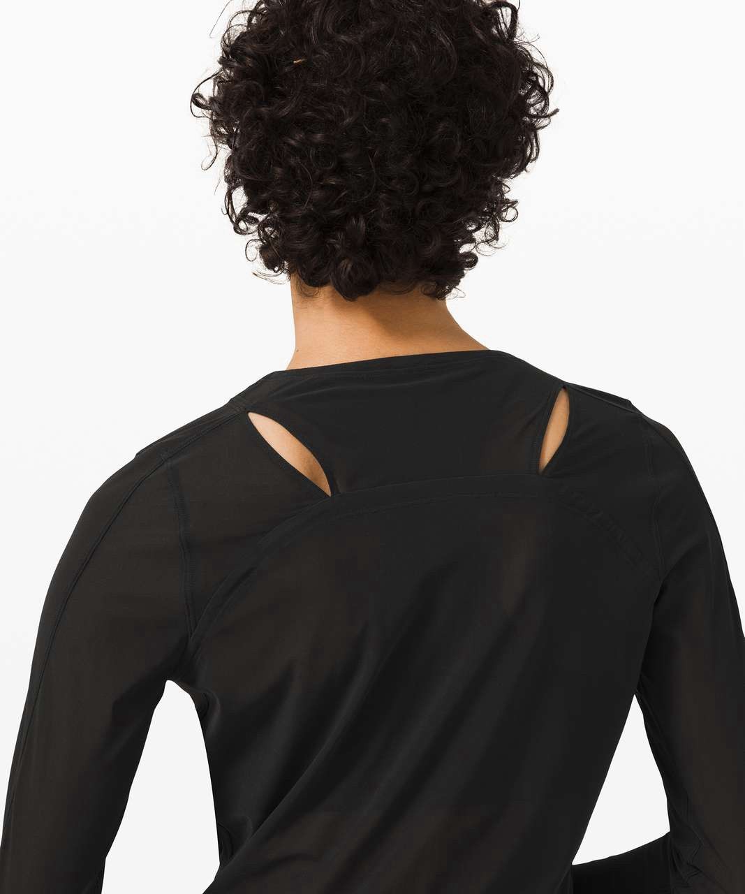 LULULEMON Set Challenger Mesh Long Sleeve in Black – M