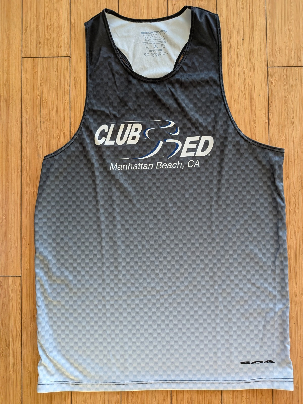 BOA CLUB ED Manhattan Beach, CA Village Runner Singlet Womens M Tank top