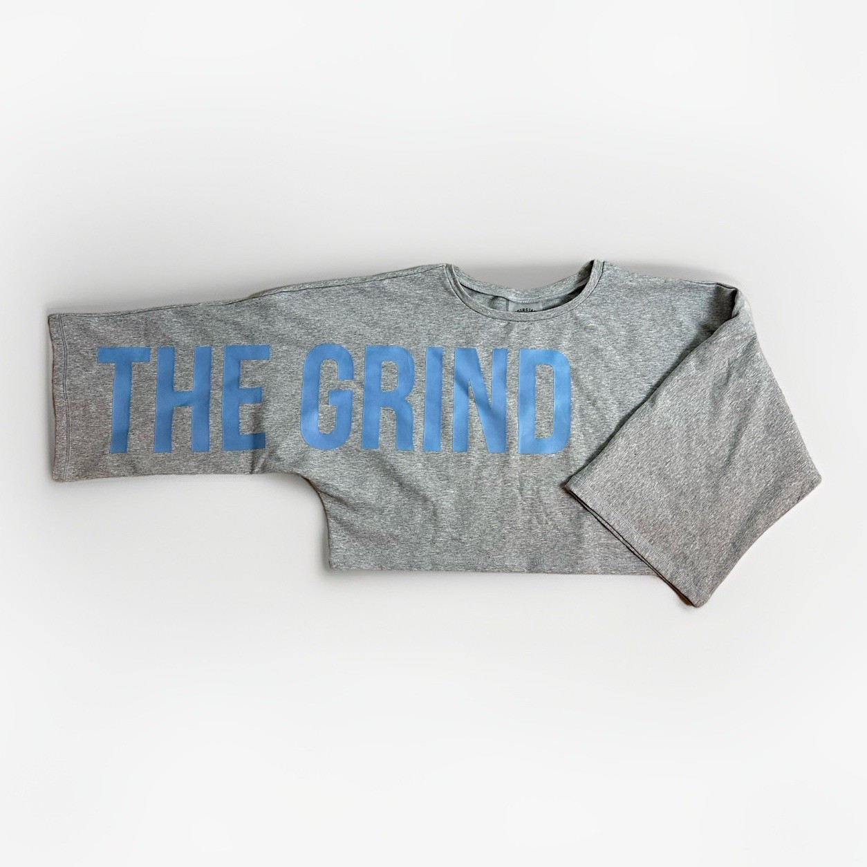 Understand The Grind Cropped Terry Workout Cover Up Top Gray Norman Powell S