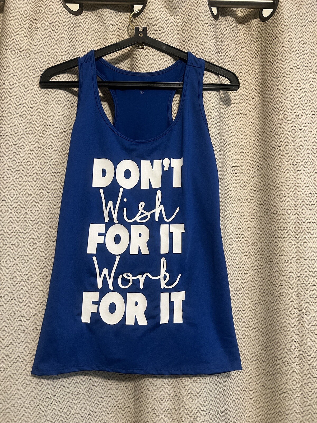 EVcR Athletic BlueTank Top L Women’s Inspiration Determination Motivation