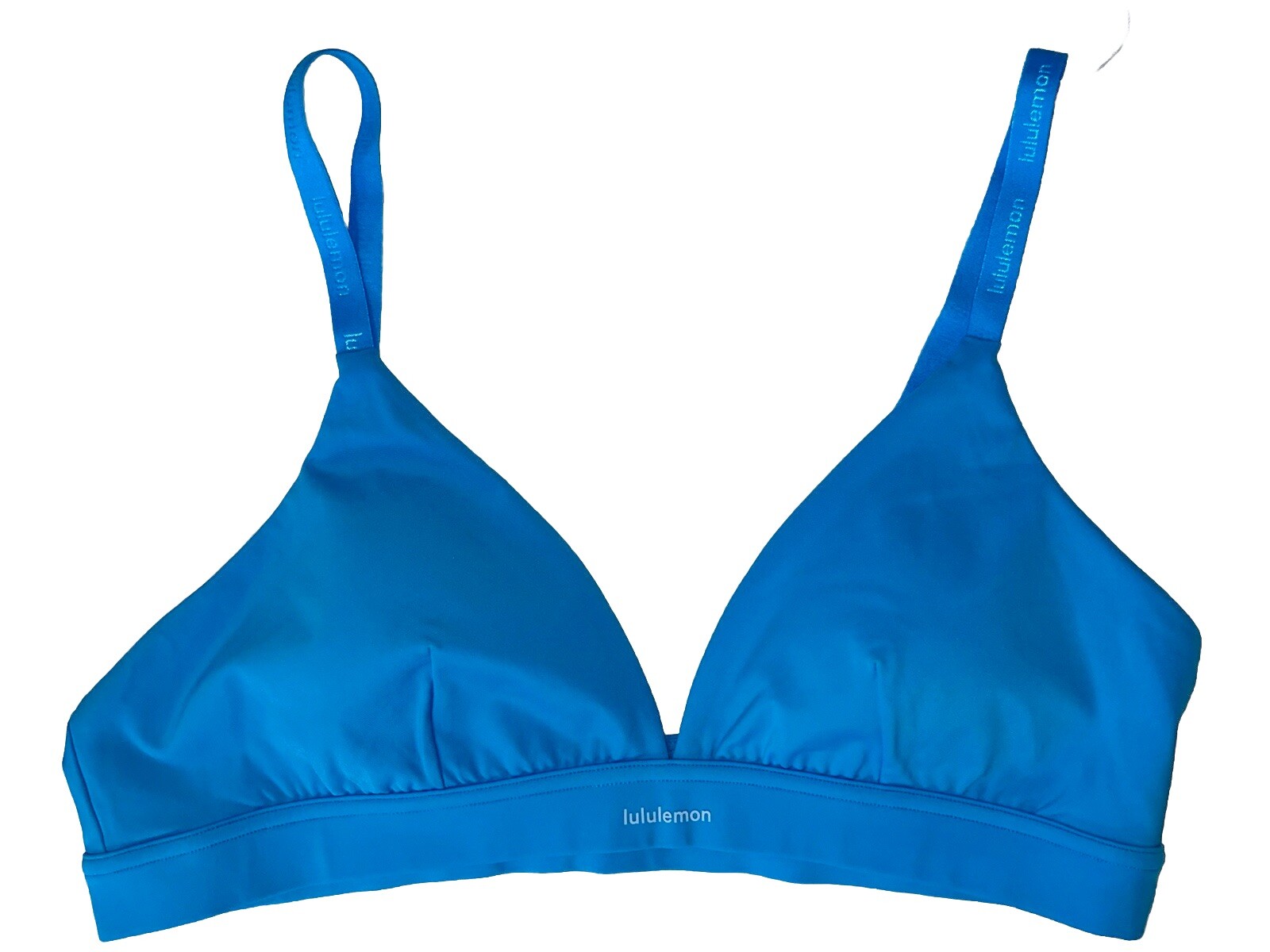NWT🏓LULULEMON🏓SIZE 14🏓LICENSE TO TRAIN TRIANGLE BRA🏓KAYAK BLUE🏓ADJUSTABLE🏓