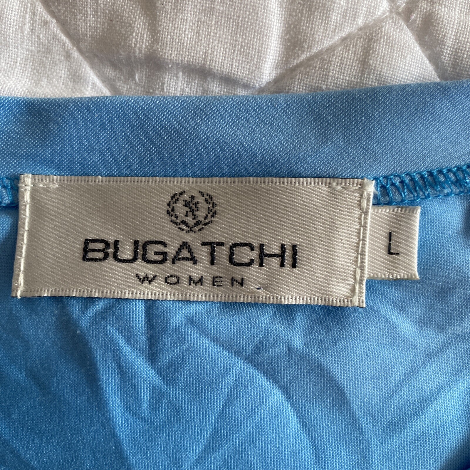 Bugatchi Athletic Top Size L Across Chest 19 In. L 24.5 In. Women Pkt Blue