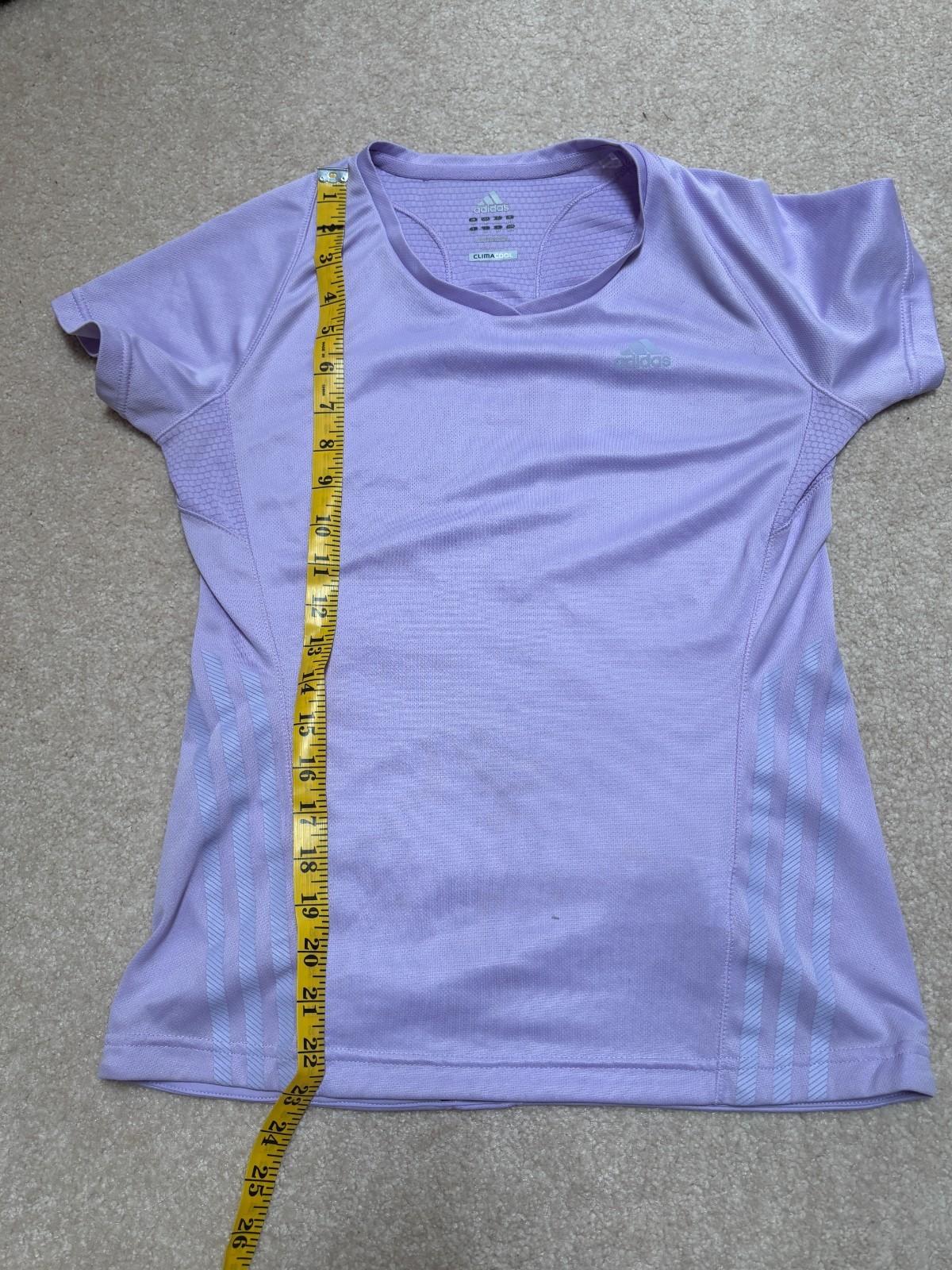 Adidas Climacool Supernova Lavender Purple Short Sleeve Running Top Sz M