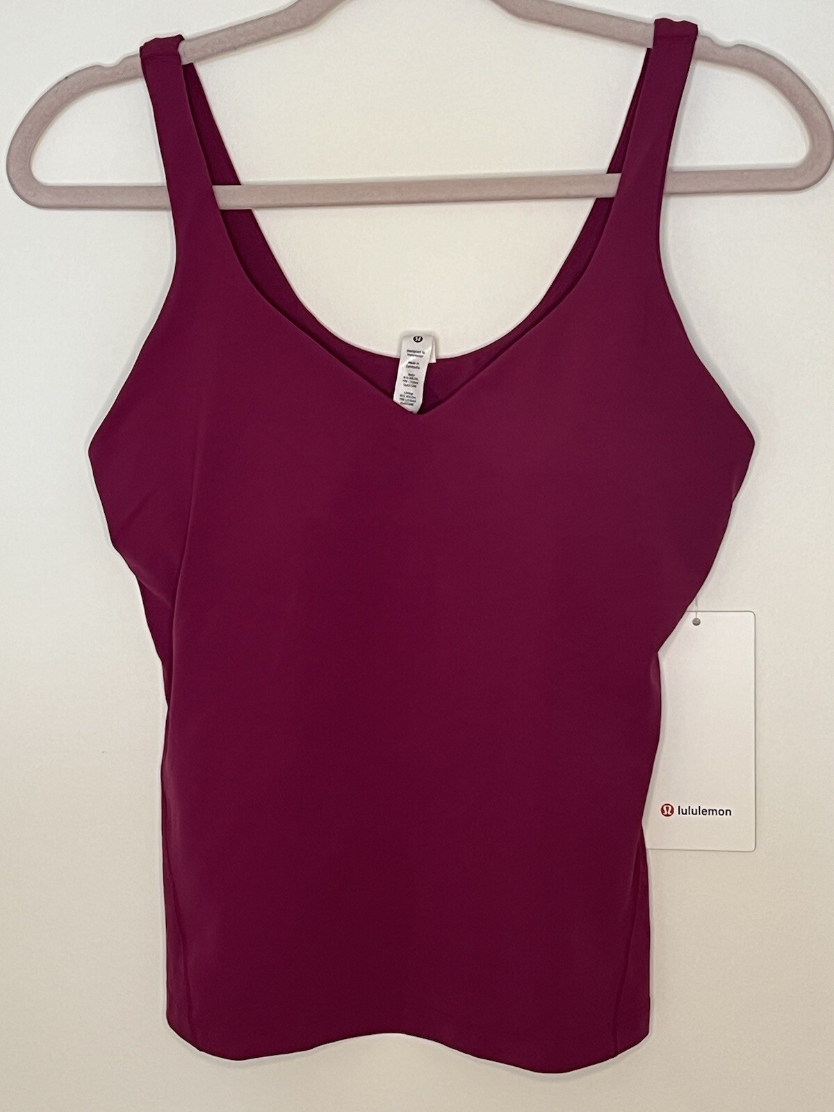 NWT Size 10 Lululemon Align Waist Length Tank MGPR Magenta Purple