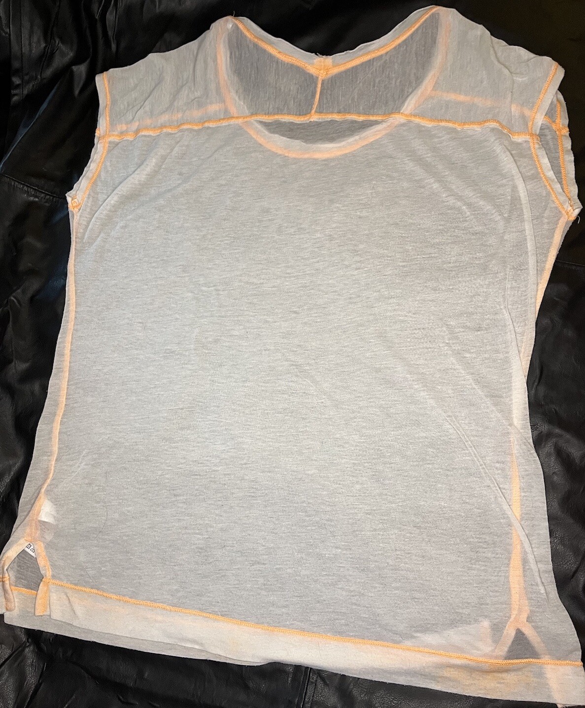 Calvin Klein Performance Activewear Women’s Med Cover Up Sheer Top Tunic Orange