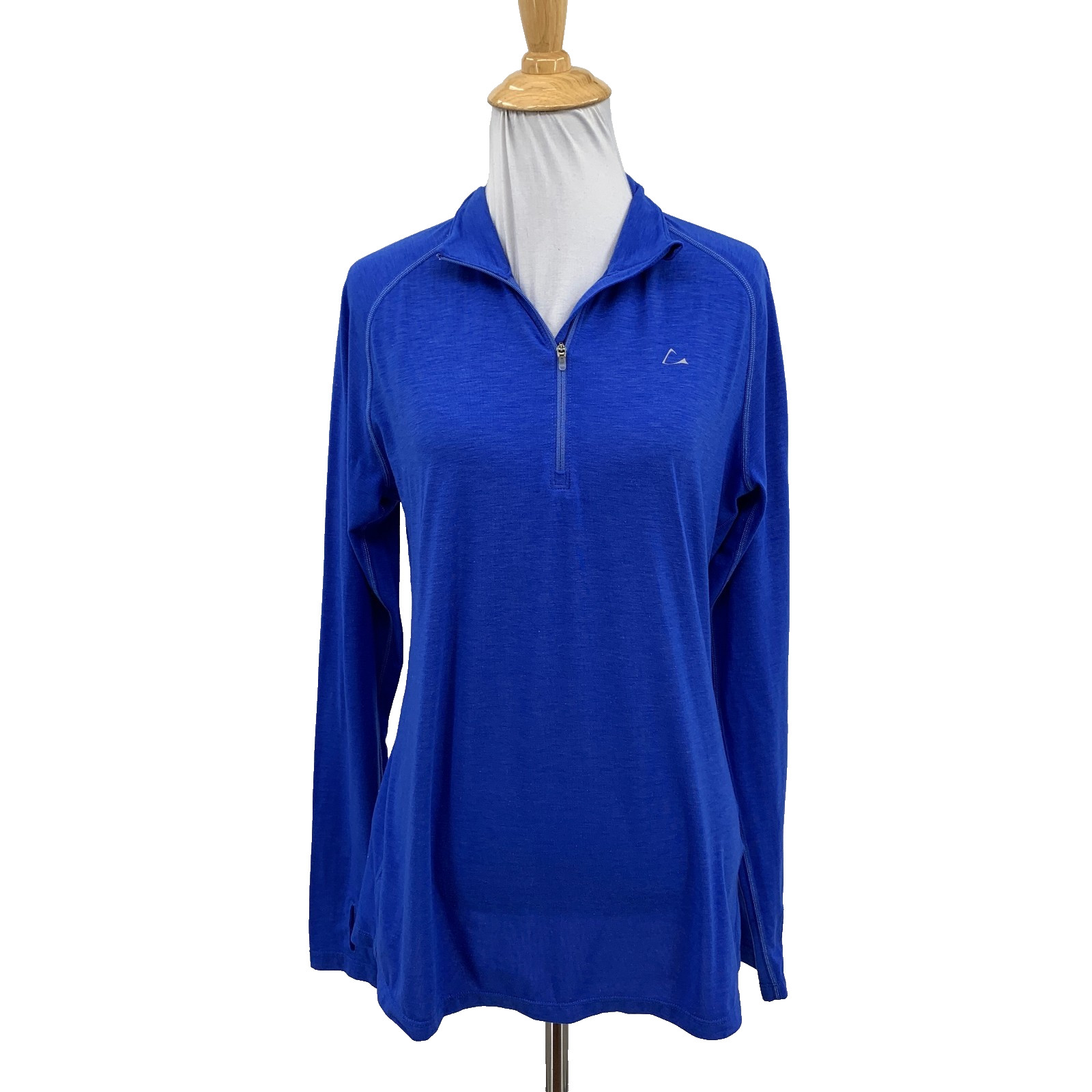 Paradox Top Womens L Large Surf Merino Wool Blend Dri Release 1/4 Zip Thumbholes