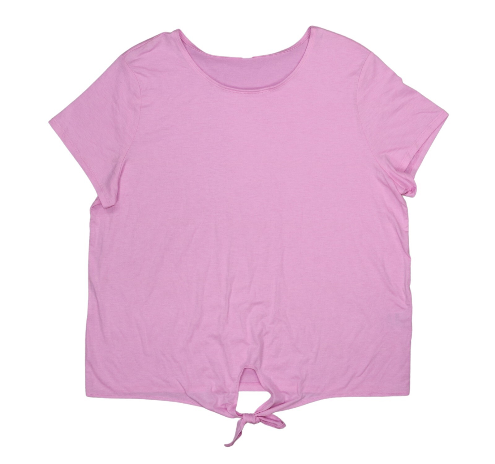 Ideology Off-Duty Knot Front Solid Color Athletic Women’s T-Shirt Top NWT