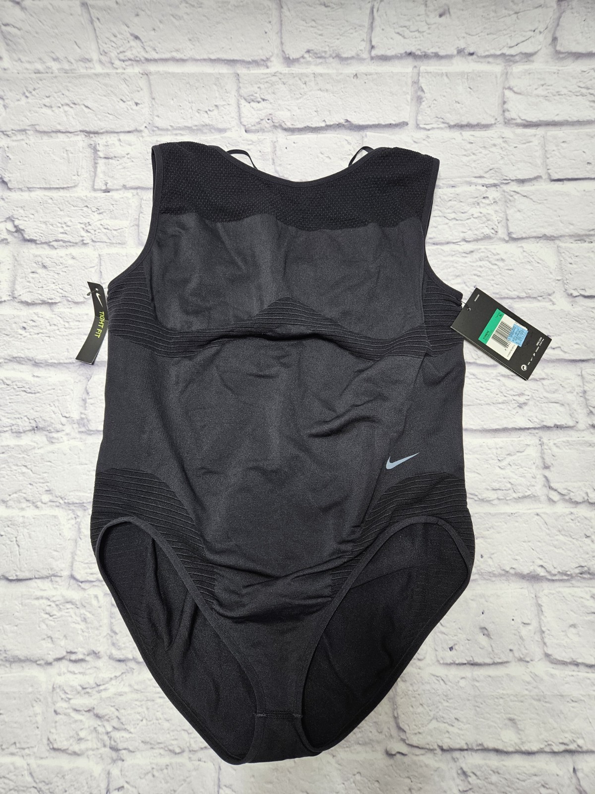 Nike Seamless Studio Bodysuit Training Black 890648-010 Women’s Size L MSRP $120