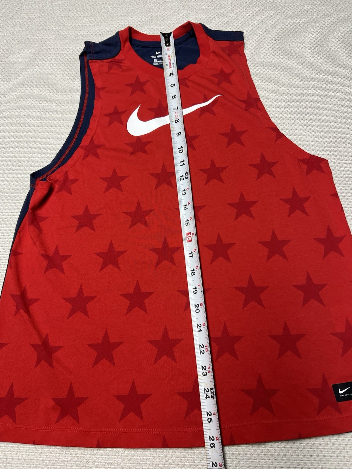 Nike USA American Women’s Soccer M Tank Red White Blue 944173-657