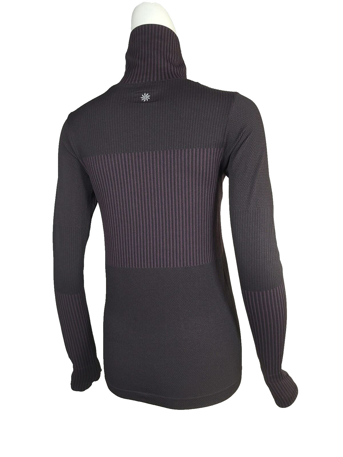 ATHLETA Flurry Base Layer Turtleneck Ski Cold Weather Wild Raisin Purple sz S