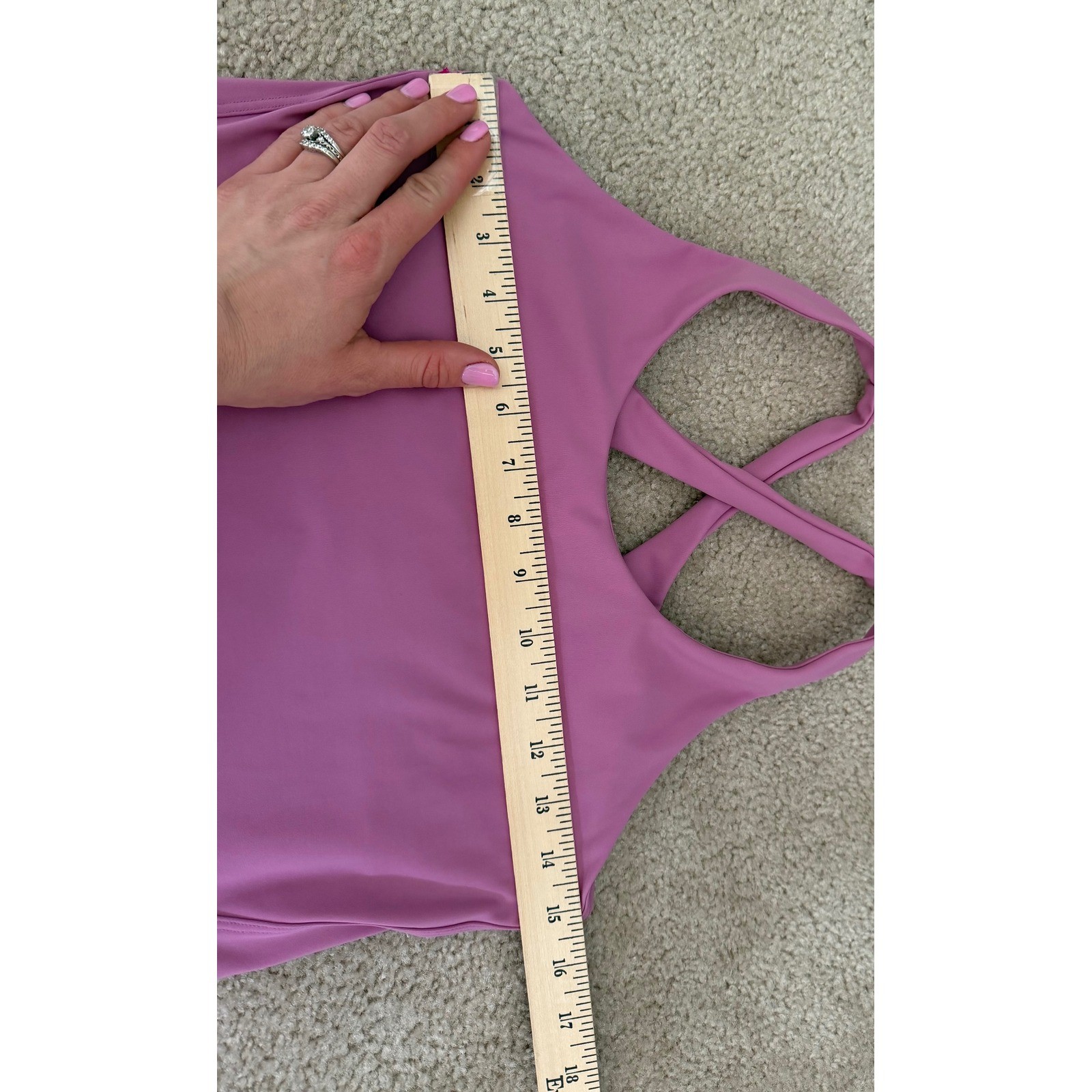 Spanx Tank Contour Crossback Shelf Athletic Blush Pink Small