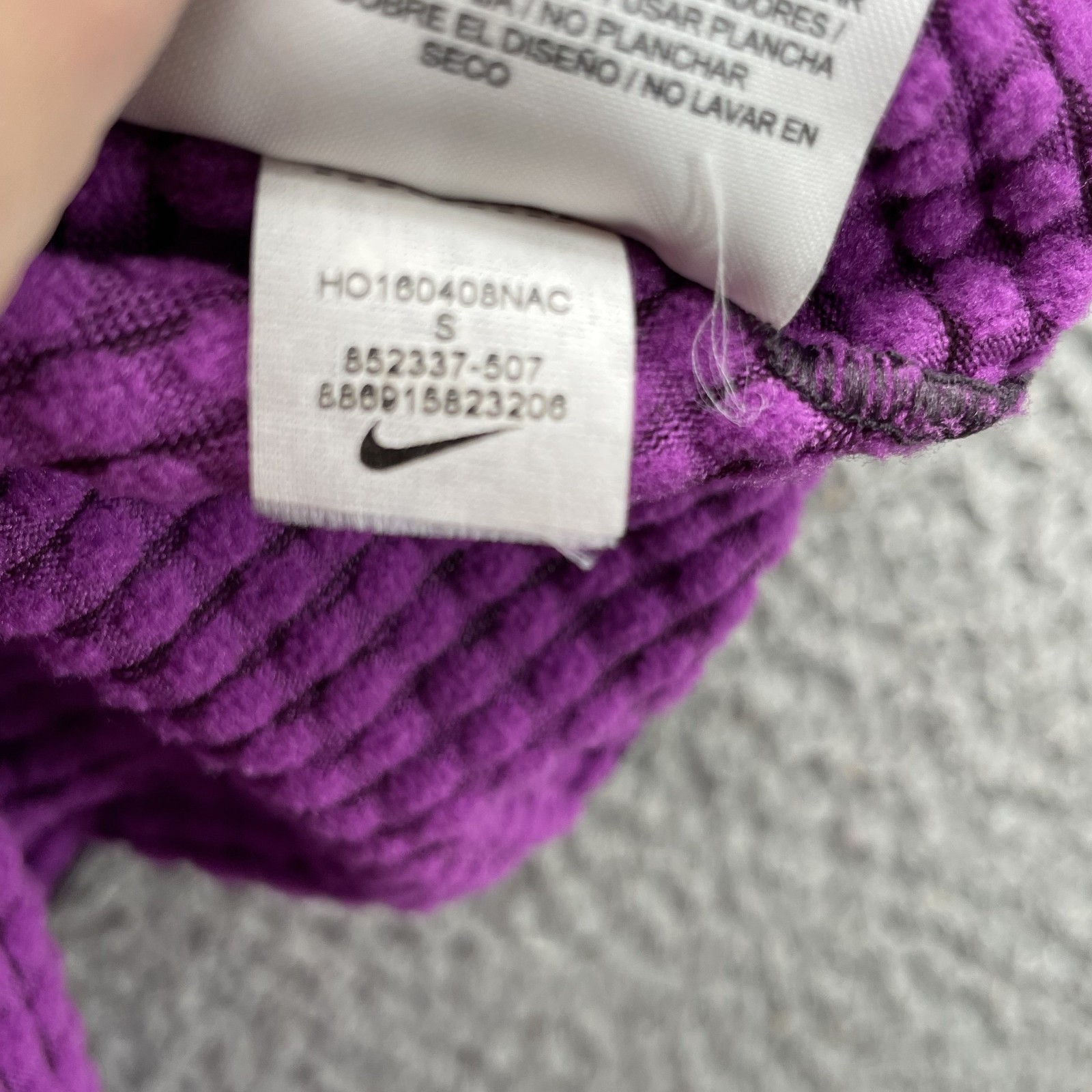 Nike Athletic Pullover Womens Small Waffle Knit Running Yoga Training Y2k Hiking