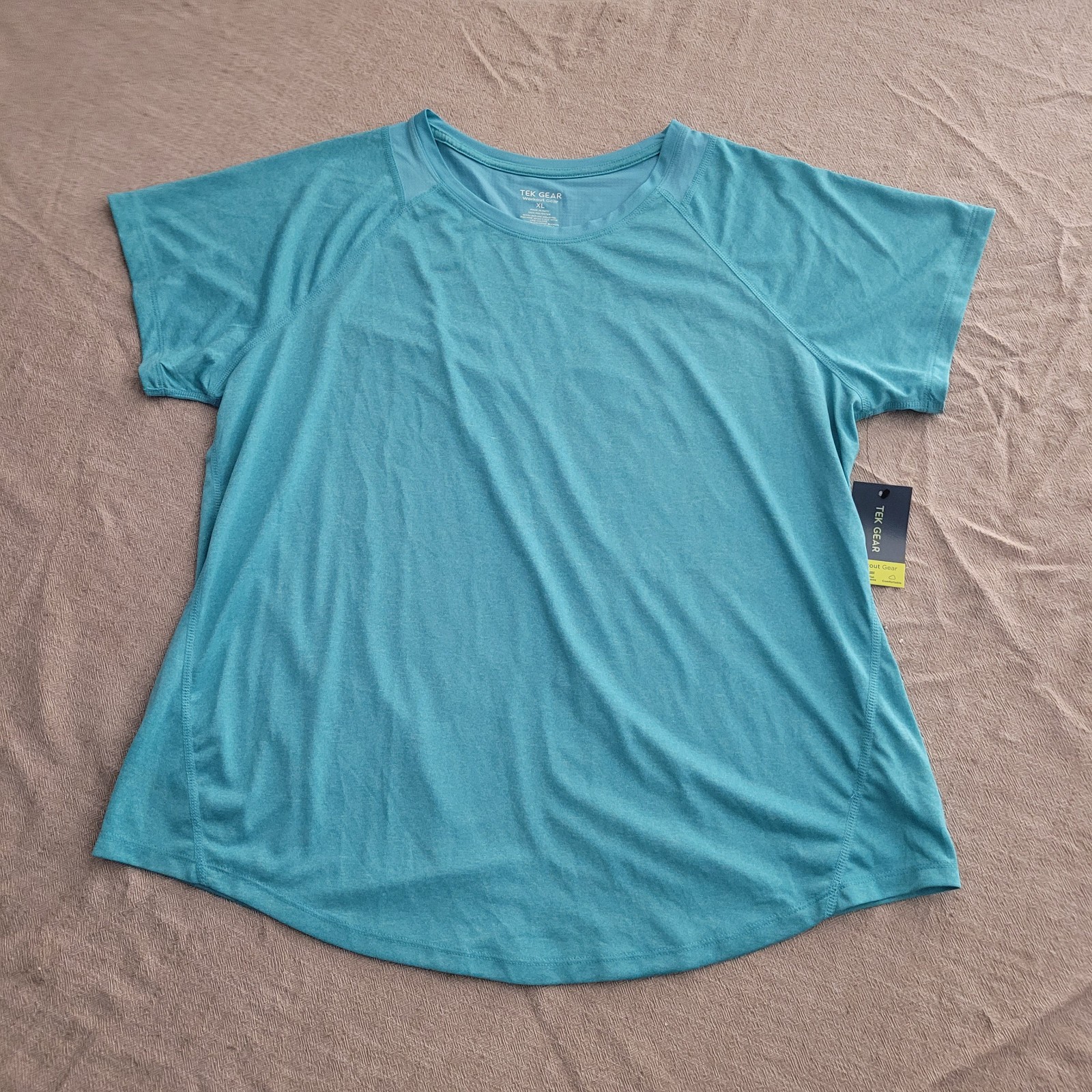 Tek Gear Workout Gear Top Performance Athleisure Sport Tshirt blue Womens XL