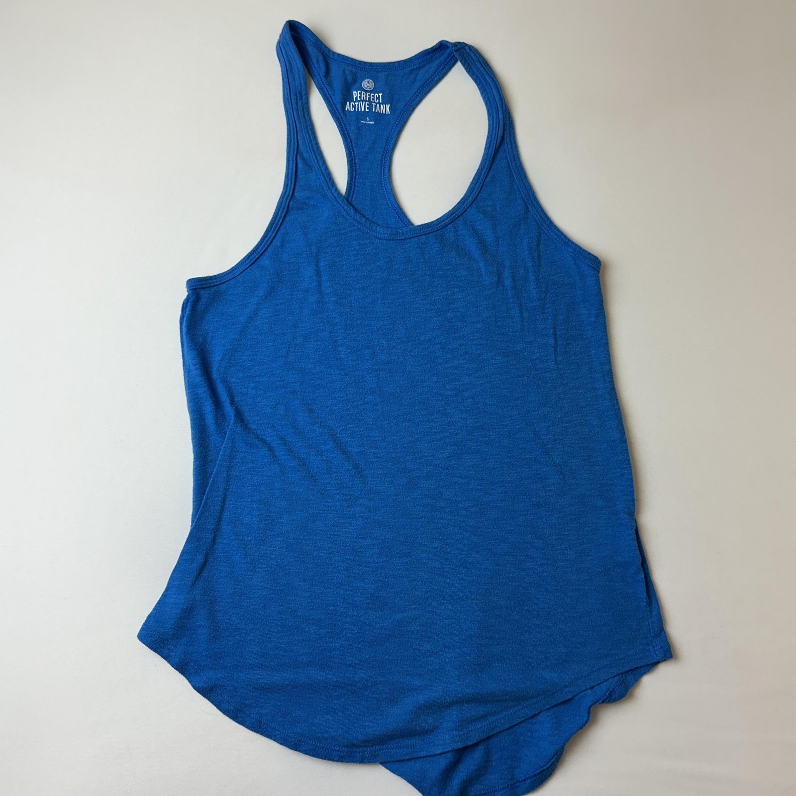 SO Shirt Womens Small Blue Perfect Active Tank Racerback Athletic Workout Gym