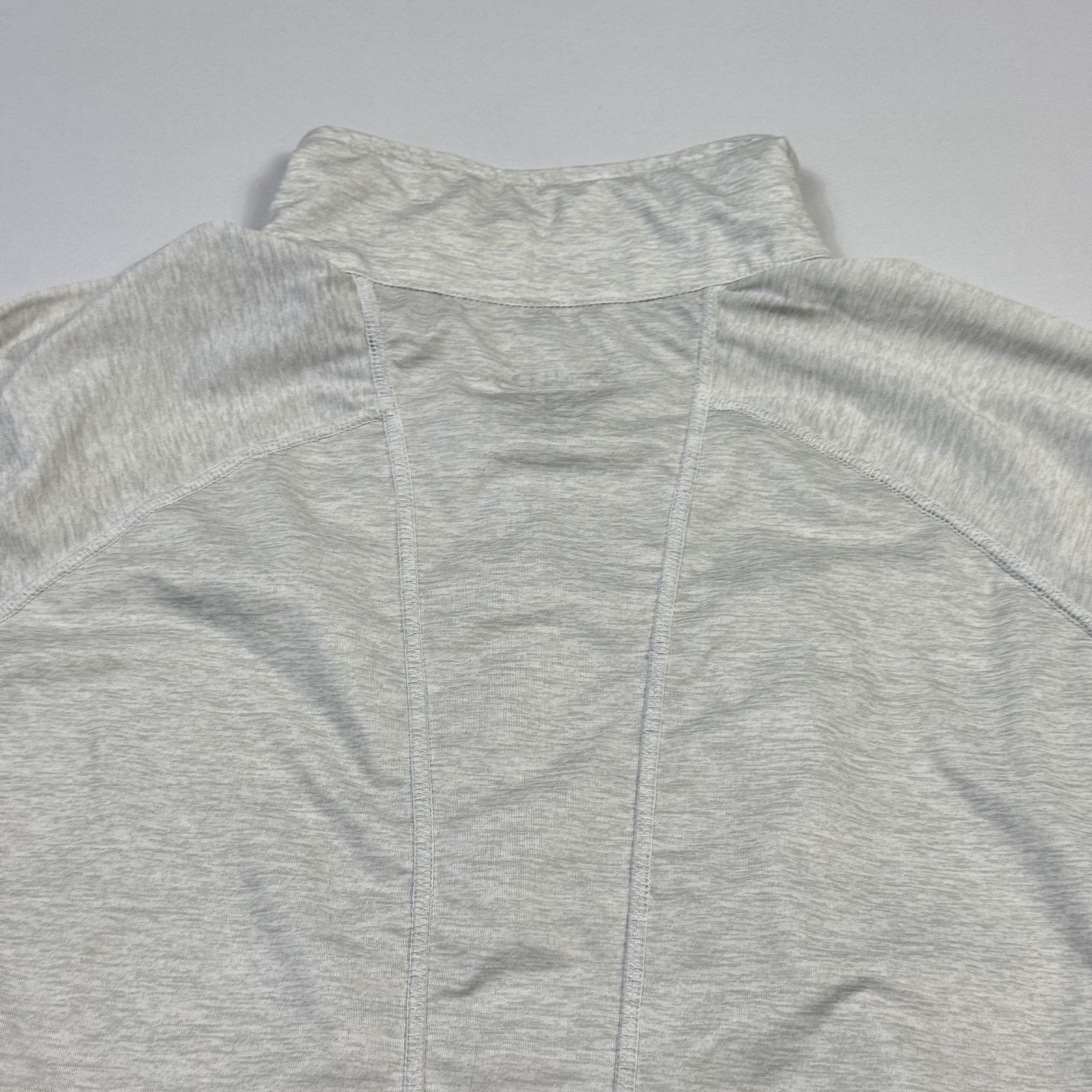 Straight Down Pullover Womens Medium Gray Long Sleeve 1/4 Zip Golf Stretch Top