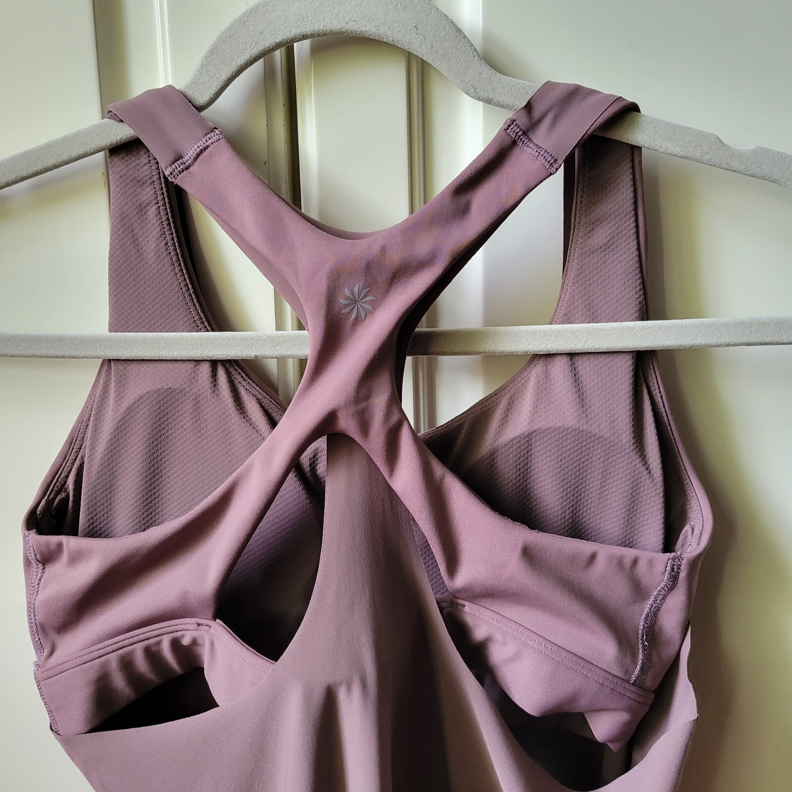 Athleta Ultimate 2-in-1 Support Top Size Small/Smoked Almond Brown Size S