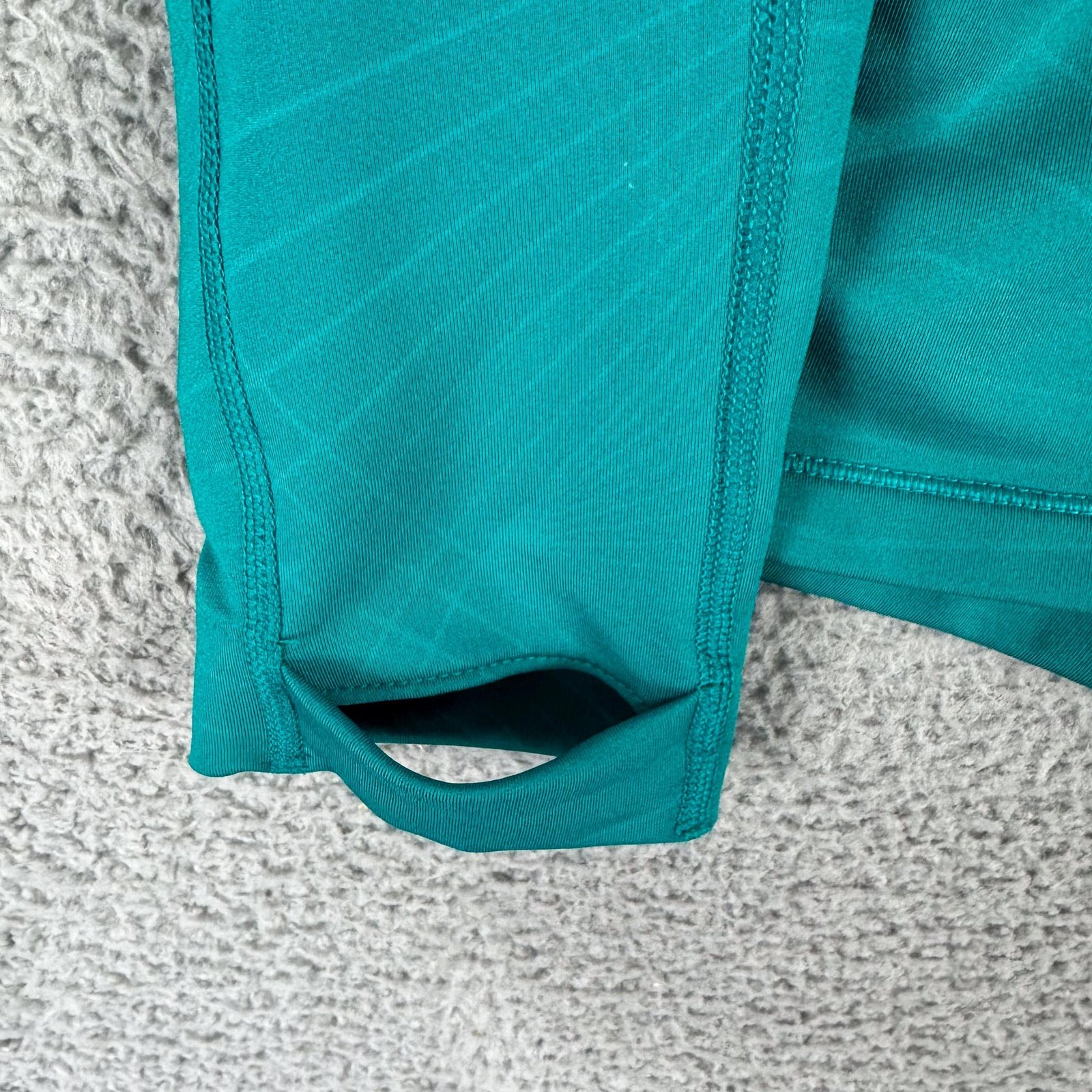 Nike Pro Hyperwarm Pullover Womens Large Green 1/4 Zip Thermal Shirt Running