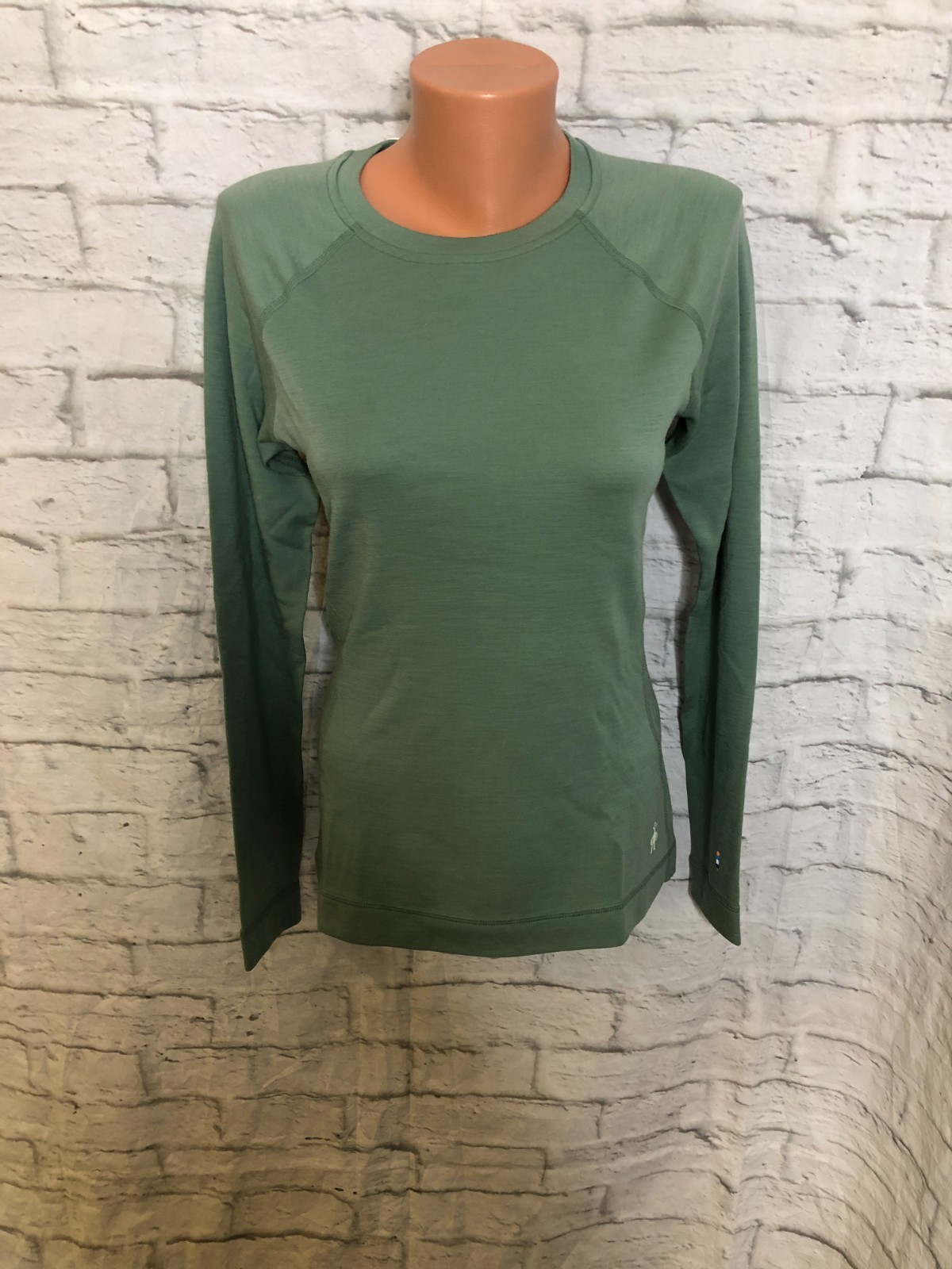 Smartwool Women’s Classic Thermal Merino 250 Base Layer Top Jade Heather medium