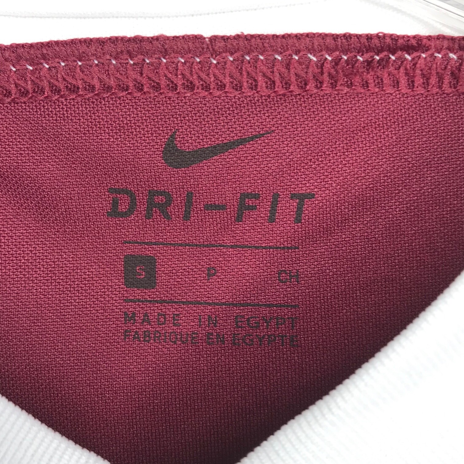 Nike Dri Fit Women’s Soccer Jersey Shirt Size Small Burgundy White 725950-692
