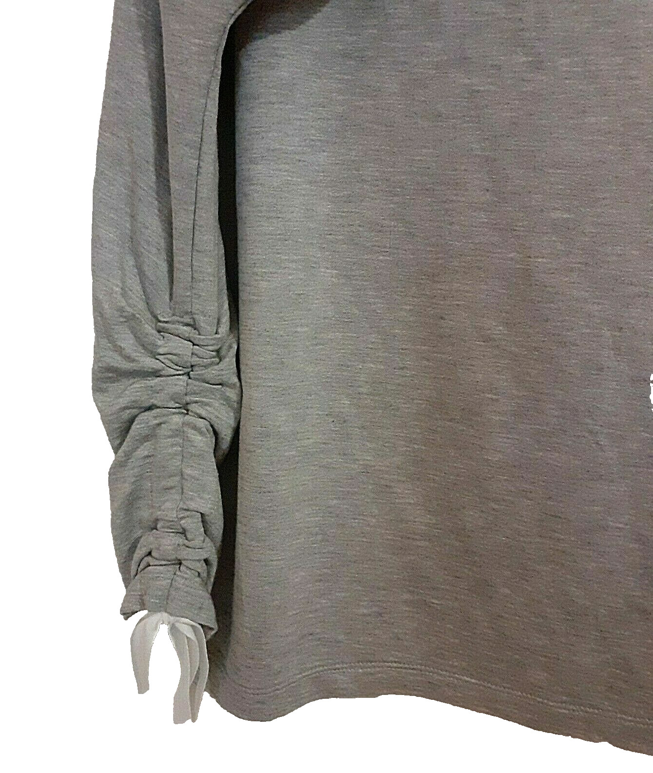Xersion 97% rayon, 3% spandex solid gray heather l/s top Size Large