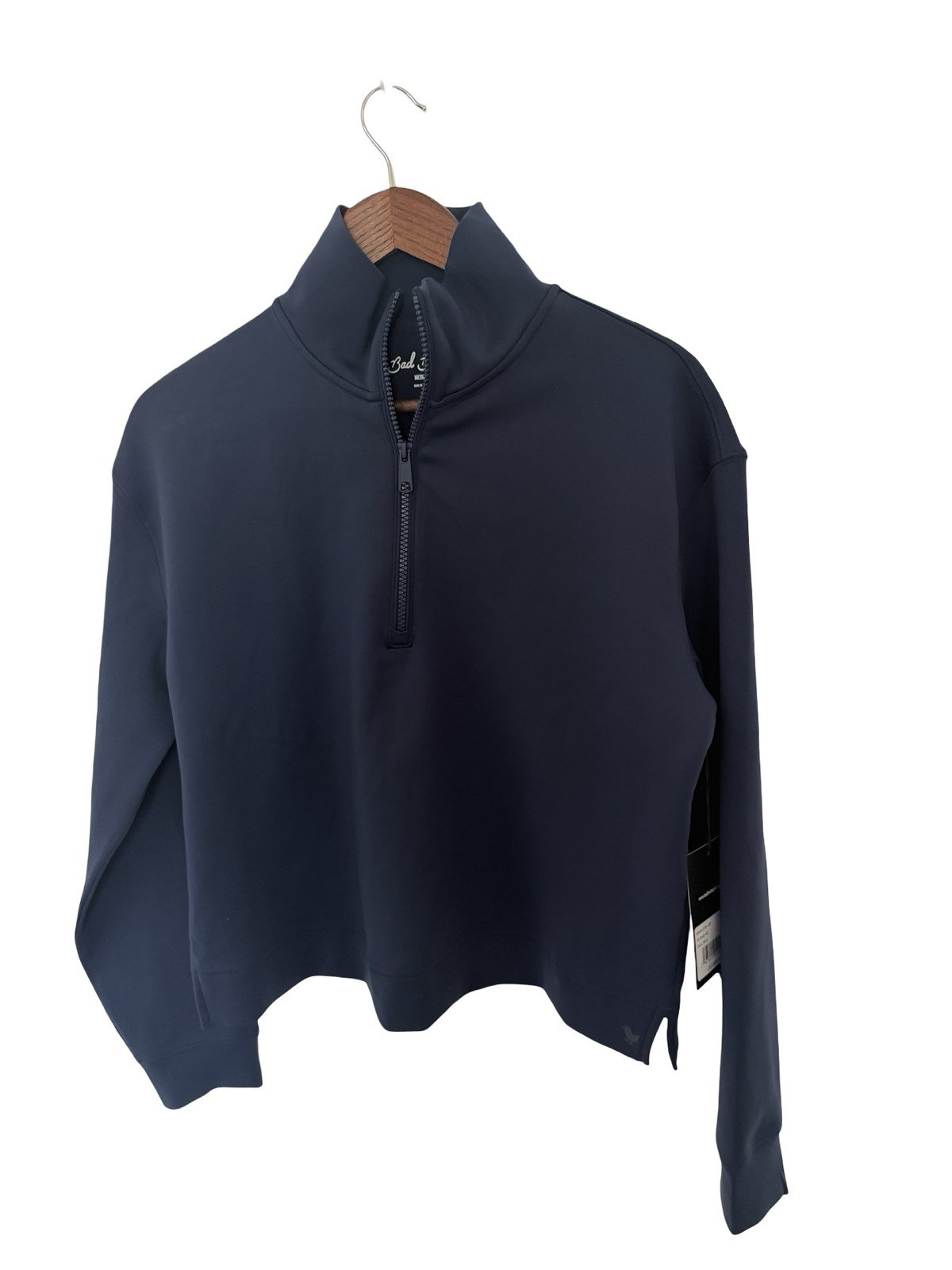 NEW Bad Birdie At Ease Quarter Zip navy blue size medium