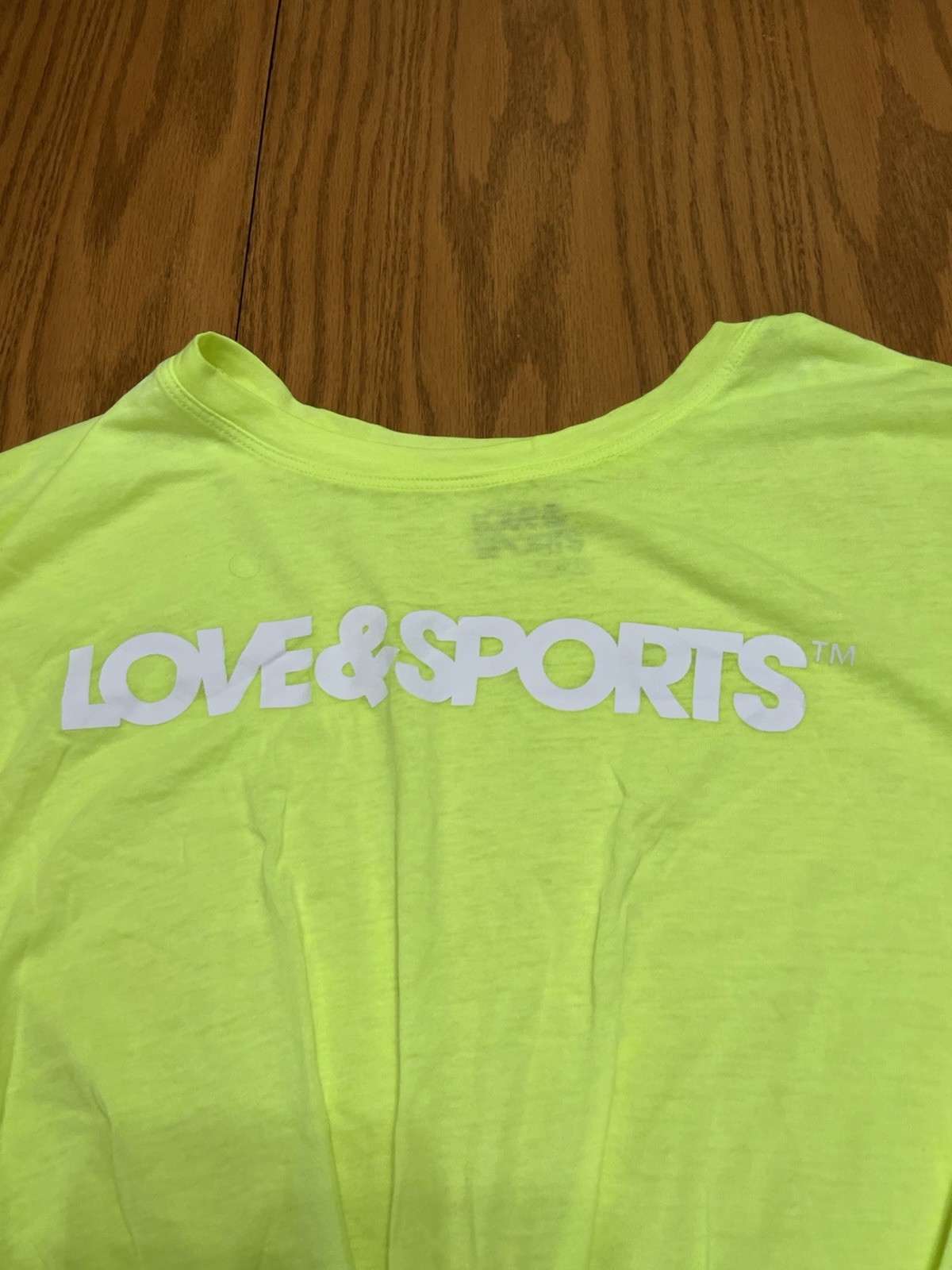 NWT L (12-14) Love & Sports Women’s Yellow Tshirt
