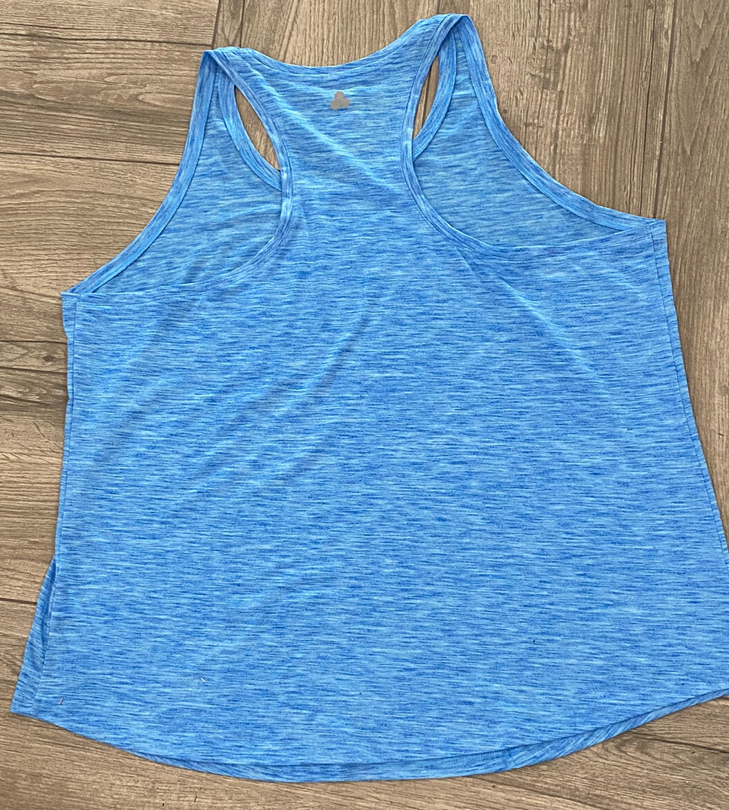 Tek Gear Performance Top Drytek Beyond Blue Racerback Tank Top Plus Sizes