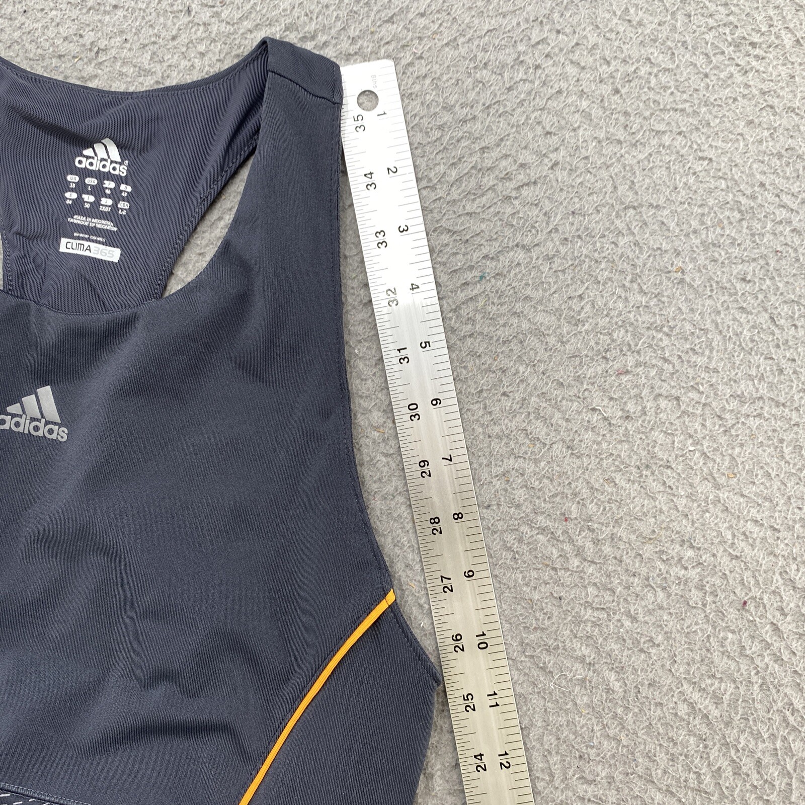Adidas CLIMA365 Gray Athletic Stretch Tank Top Workout in Women’s Size Large