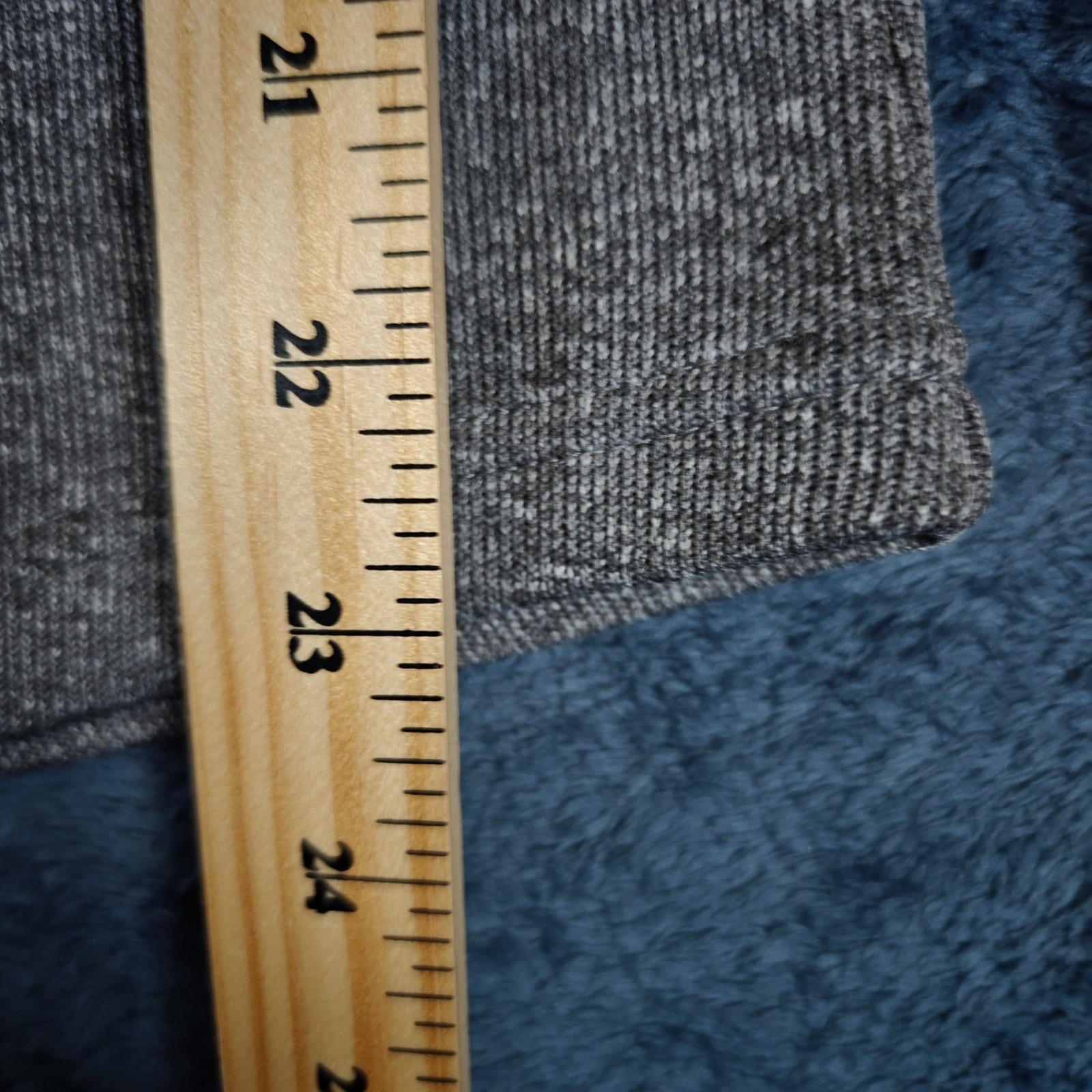 FootJoy Womens Medium Gray Heather Quarter Zip Golf Pullover Mint Stripe Trim