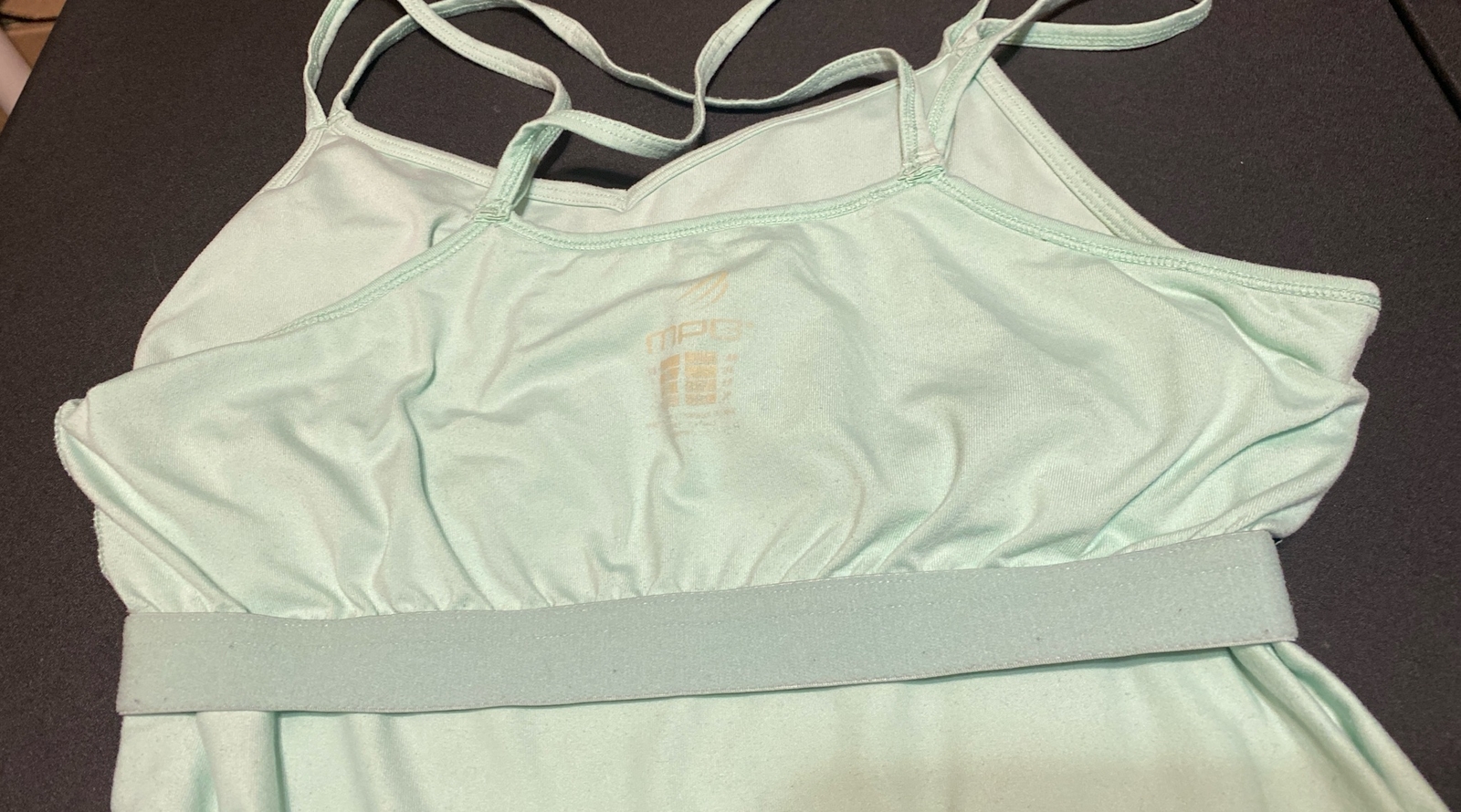 MPG Spaghetti Strap Racerback Activewear Tank Women’s Mint Green