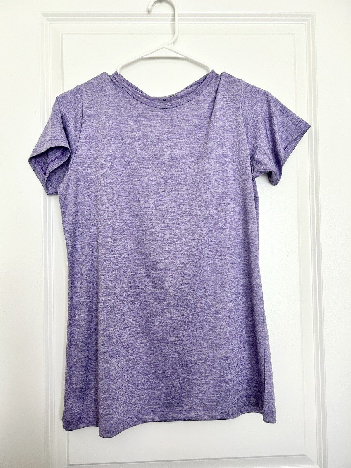 Real Essentials (M) Purple, Black, Grey Athletic Shirts | 3 Pack