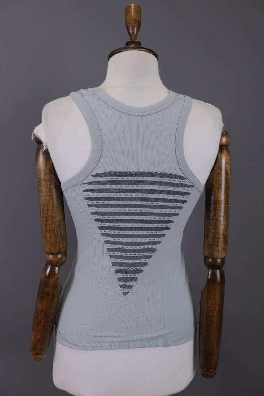 X-Bionic White Sleeveless Top Jersey Base Layer Thermo Tank Short Size S/M