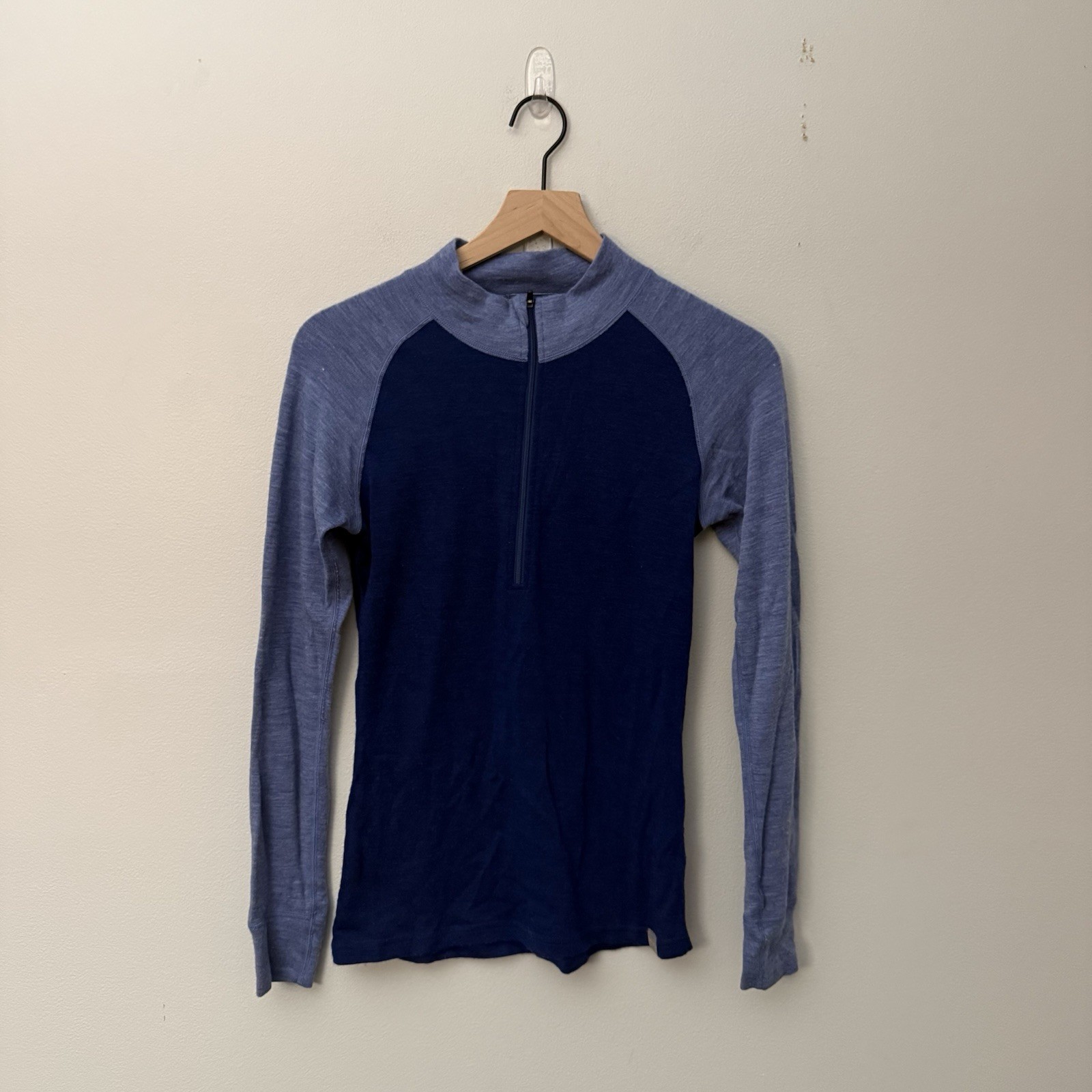 Meriwool Layers Extra Fine Pure Merino Wool Pullover M 1/4 Zip Base Layer 250g