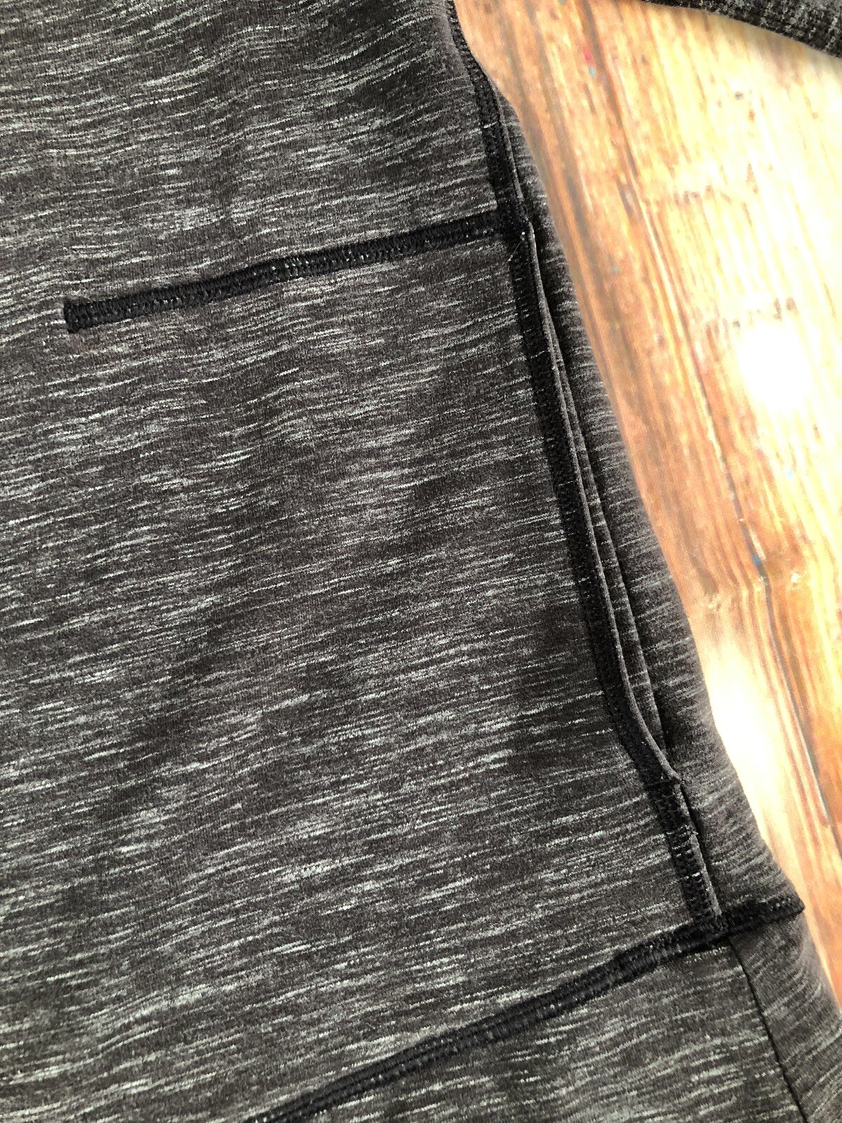Lululemon Exhalation Pullover II Heathered Marled Black Size 6
