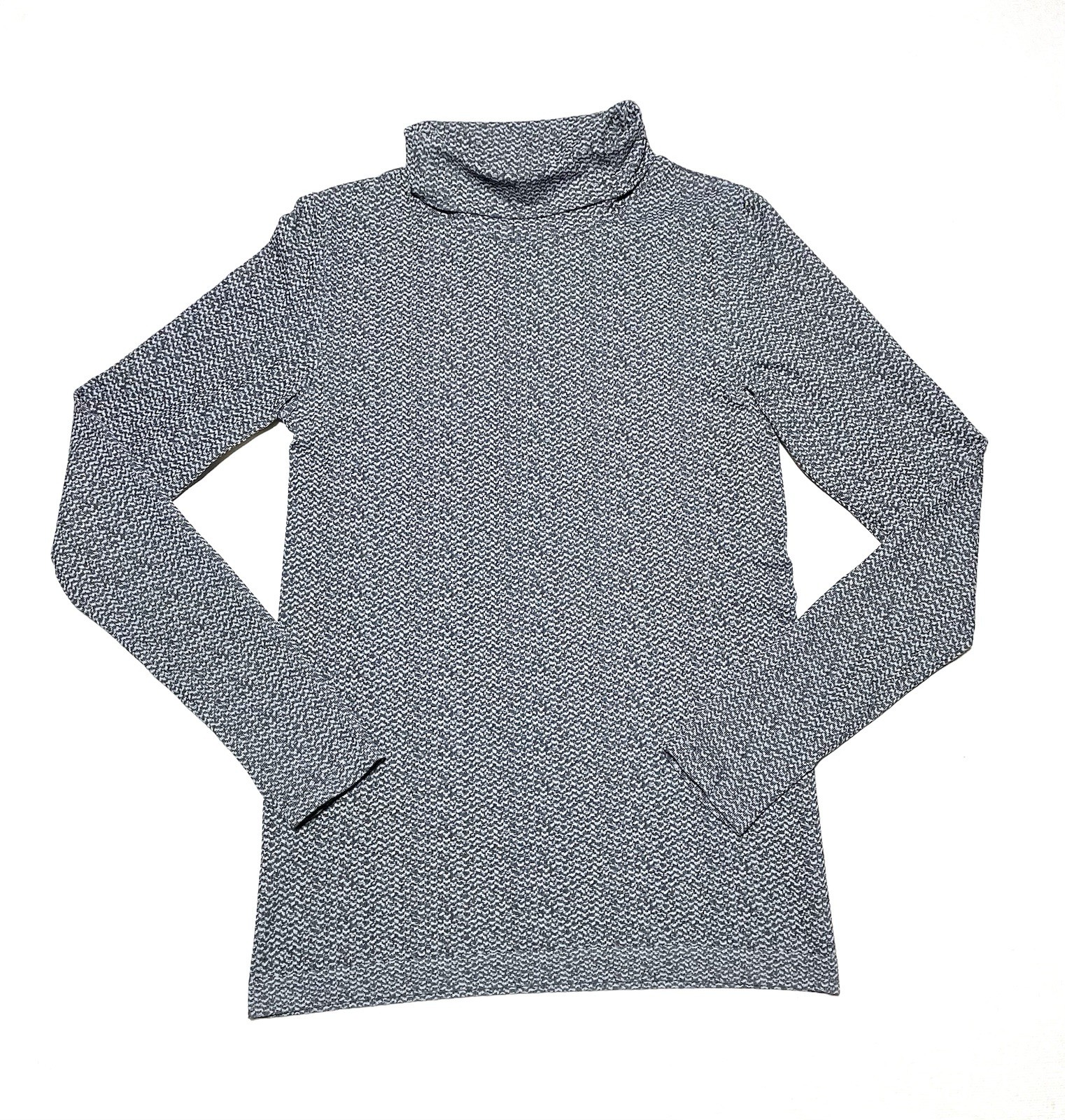 Athleta Turtleneck Heather Grey Long Sleeve Top Sweatshirt Size Medium