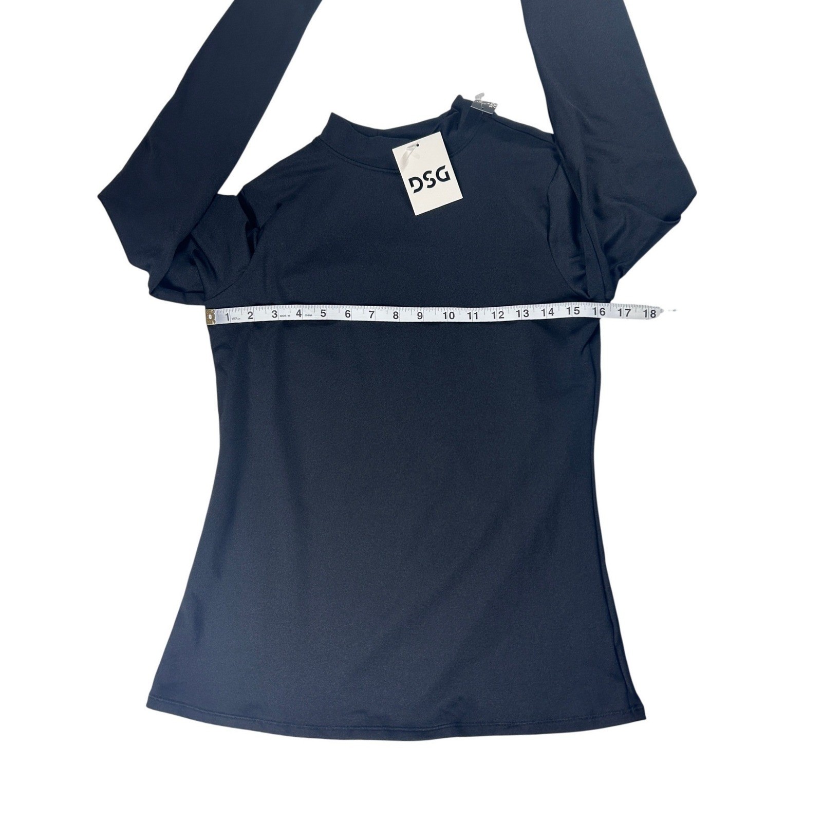 DSG Cold Weather Compression Mock Neck Long Sleeve Shirt Women Medium Black New