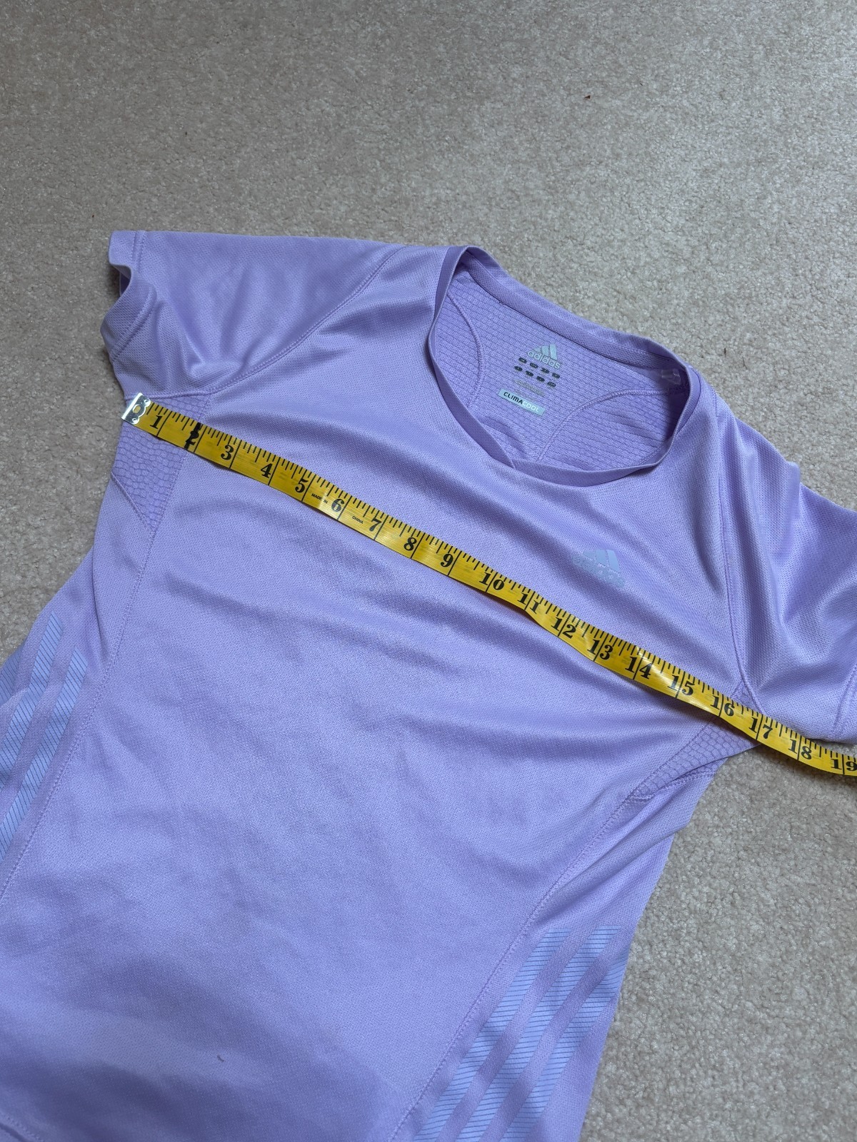 Adidas Climacool Supernova Lavender Purple Short Sleeve Running Top Sz M