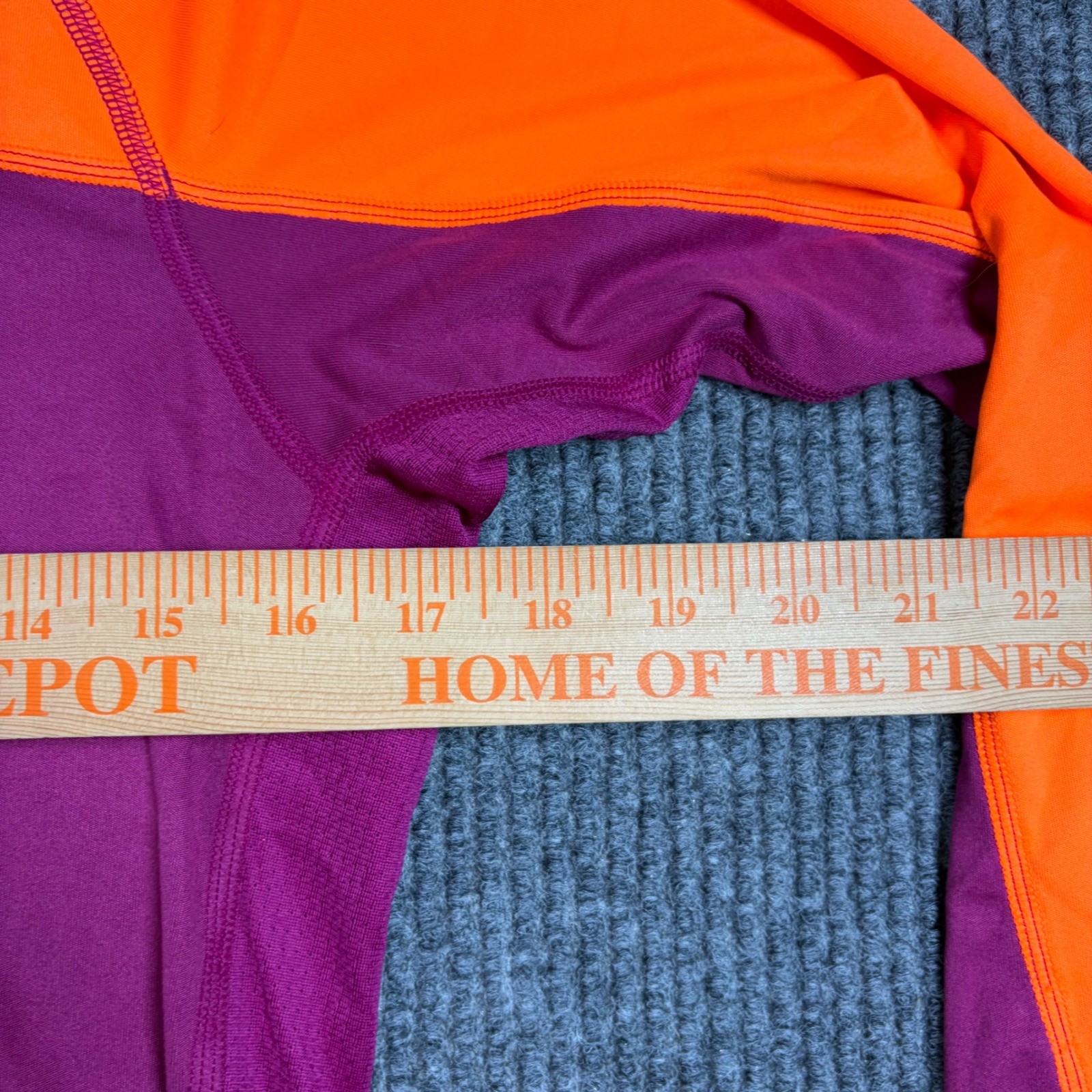 Nike Shirt Womens M Running Long Sleeve Orange Purple Dri-Fit 405255-679