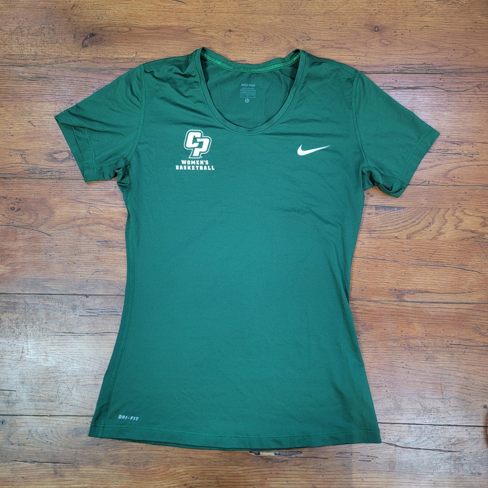 Nike Pro Womens Large Athletic Shirt 16″ Cal Poly CA College Basketball #42 L