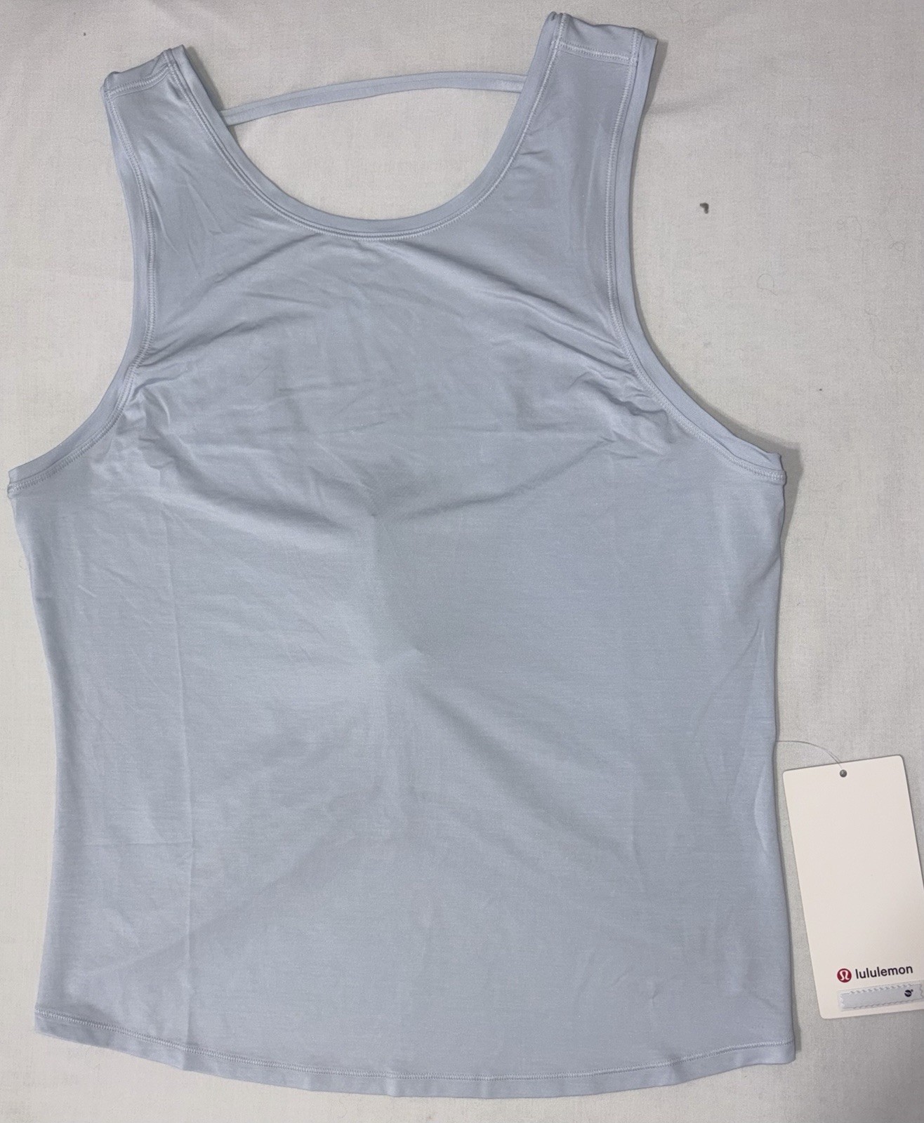 NWT💎LULULEMON💎SIZE 12💎DEEP STRETCH TANK💎AUTHENTIC💎HIP LENGTH💎STARCH BLUE💎