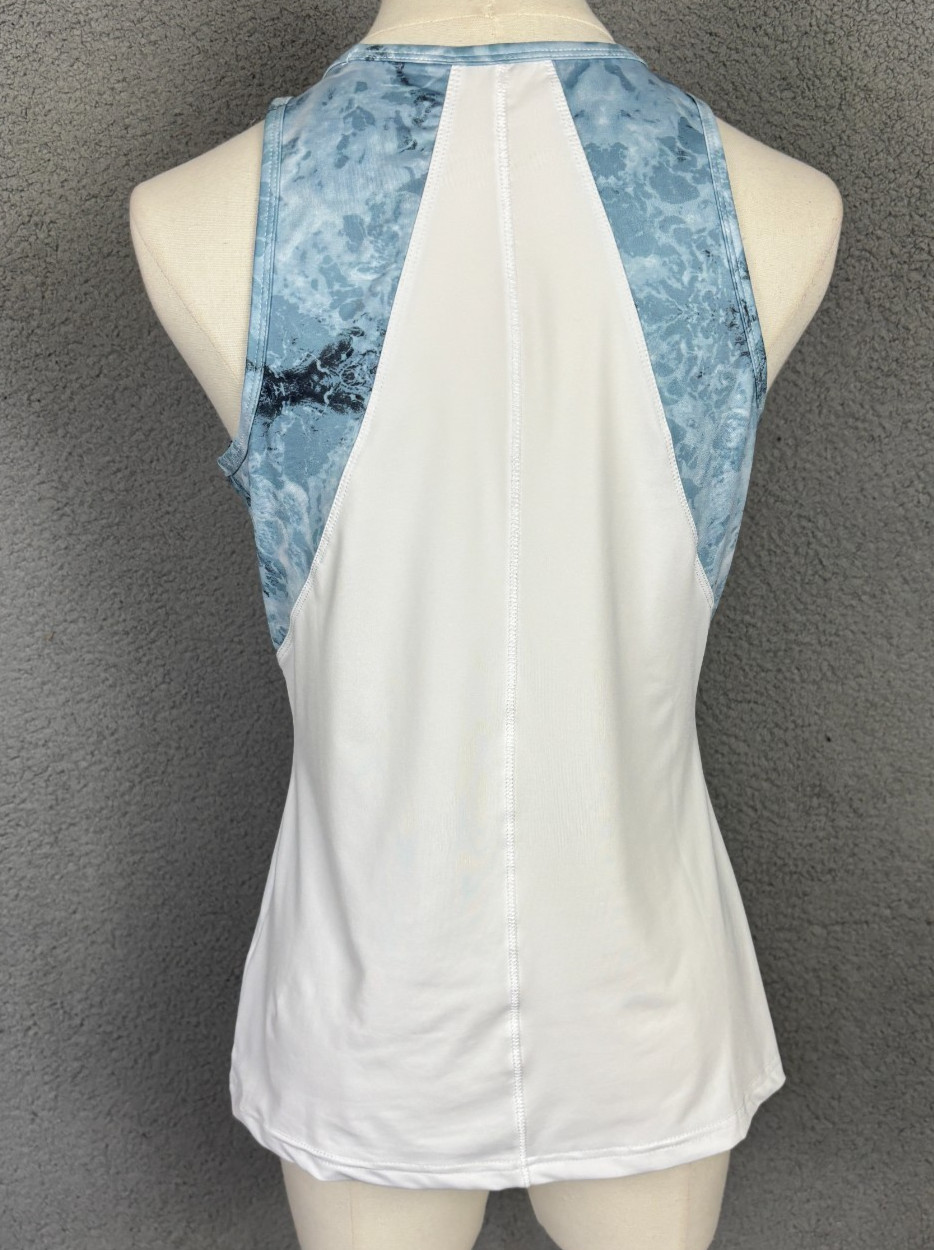 Fila Womens Full Coverage Sleeveless Activewear Tank Top Stretch White XS NWOT