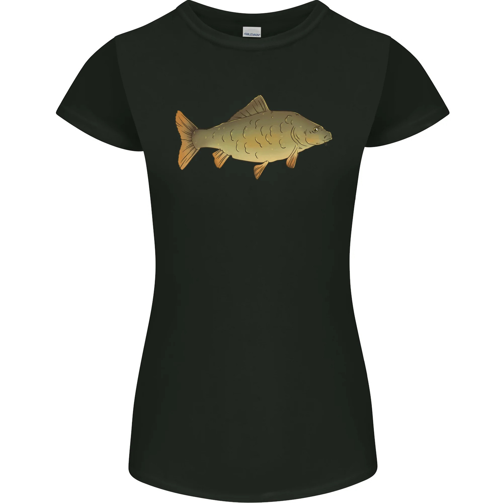 A Carp Fish Fishing Fisherman Womens Petite Cut T-Shirt