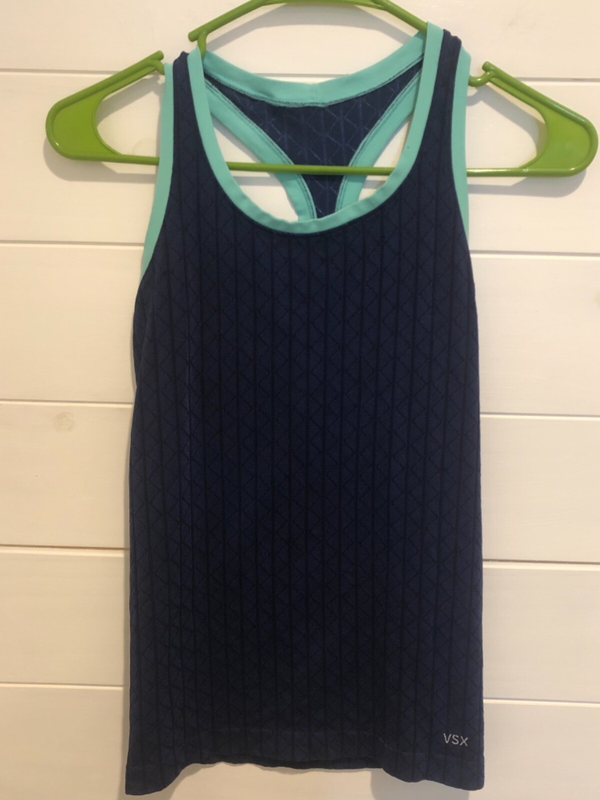 VICTORIA’S SECRET VSX VICTORIA SPORT NAVY BLUE STRETCH ACTIVE WORKOUT TANK XS