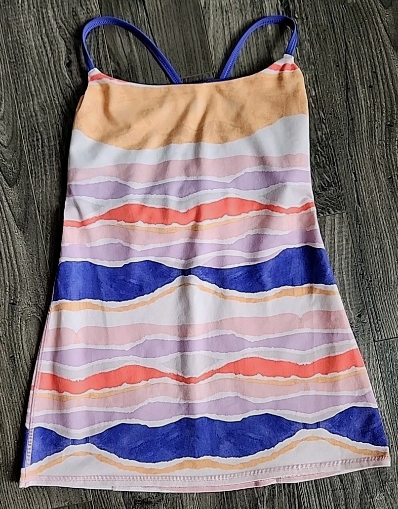 Lululemon Purple Pink Orange Abstract Tank Top 6