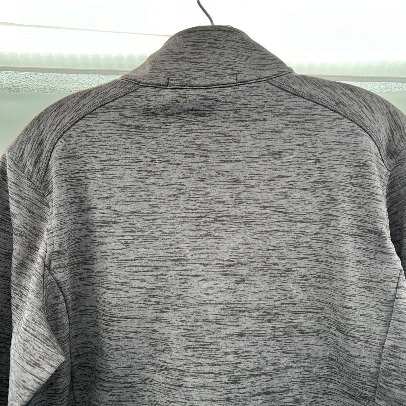Devon & Jones Women’s 1/4 Zip Pullover Central Baseball Gray Space Dye Large