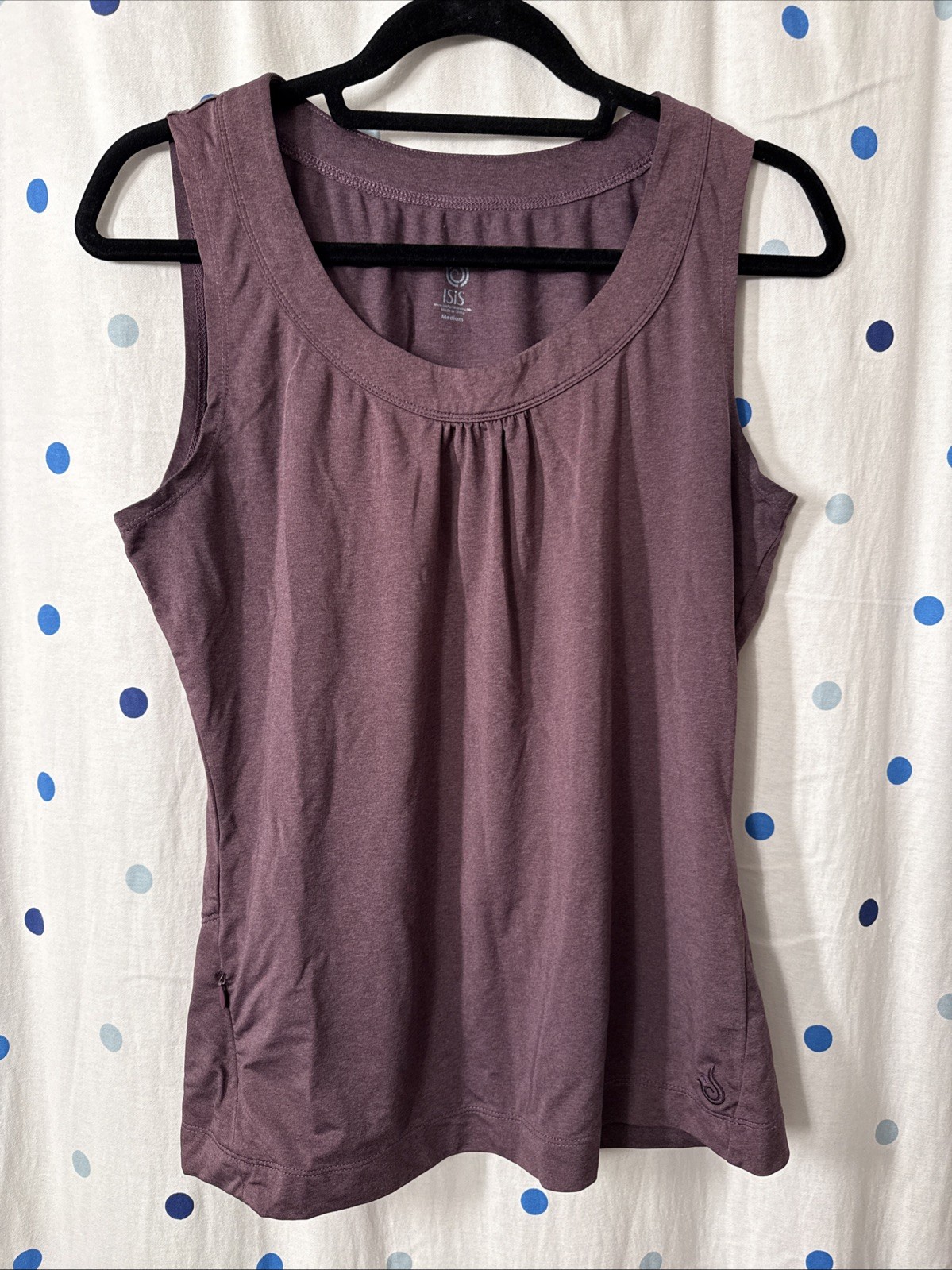 Isis Tank Top Women’s Medium, Purple, Small Zip Side Pocket