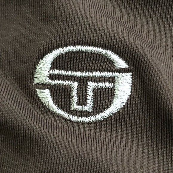 SERGIO TACCHINI Brown White Vented Designer Active Tank Top Women’s size L
